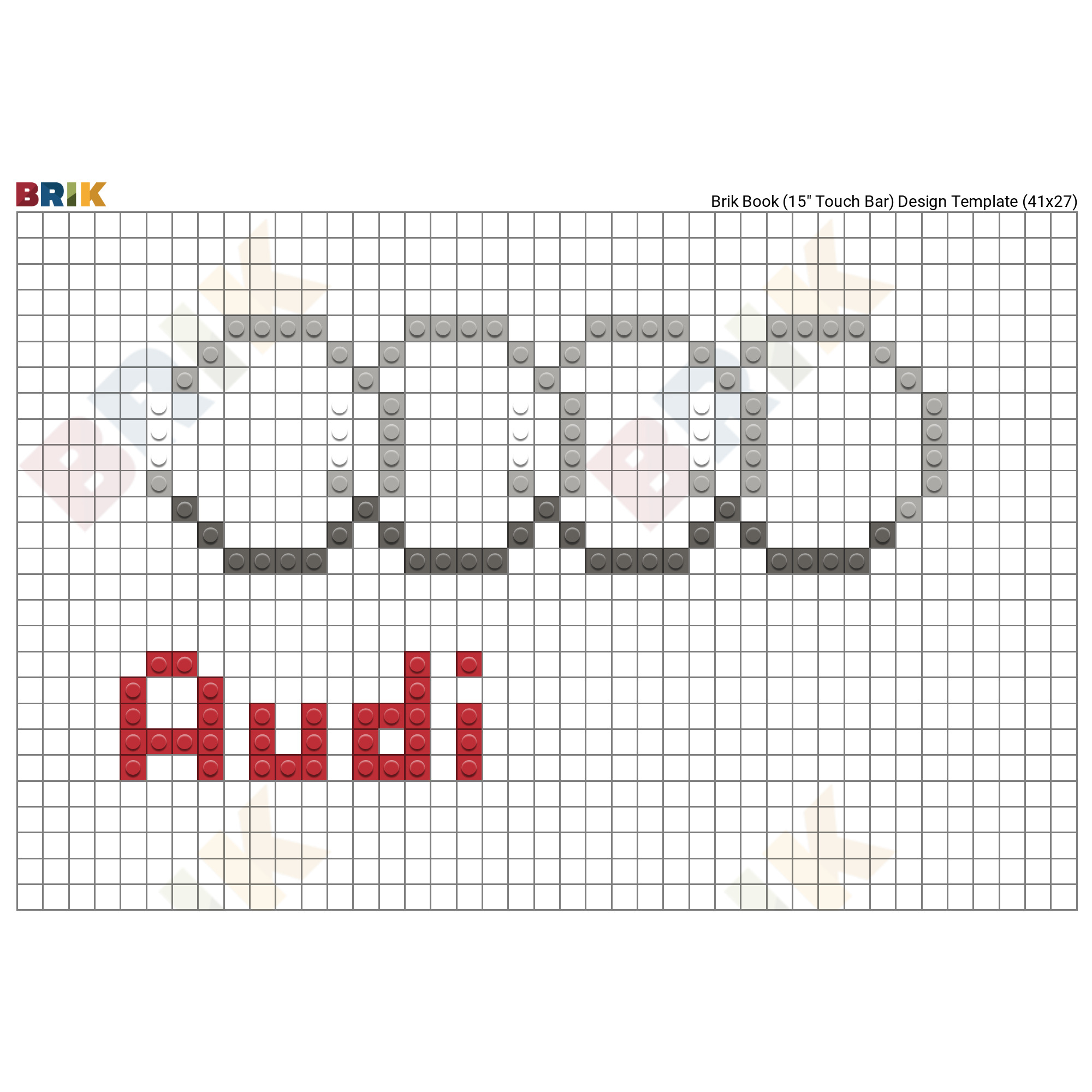Audi Logo Pixel Art Brik