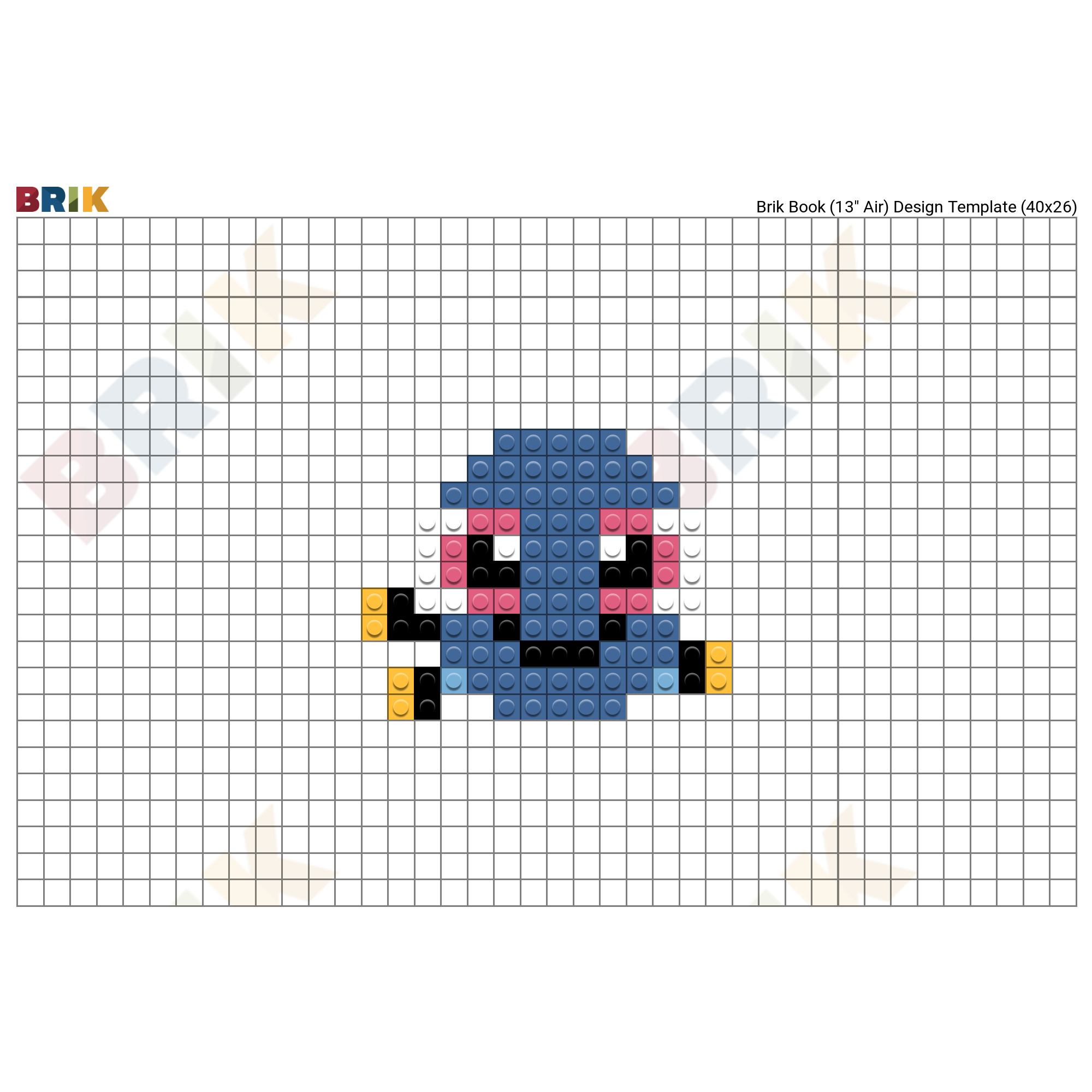 Baby Dory Pixel Art Brik