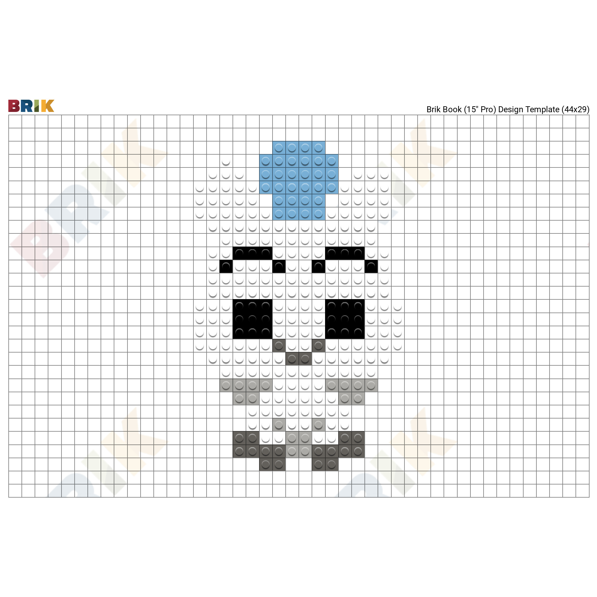 Baby Pegasus Pixel Art Brik