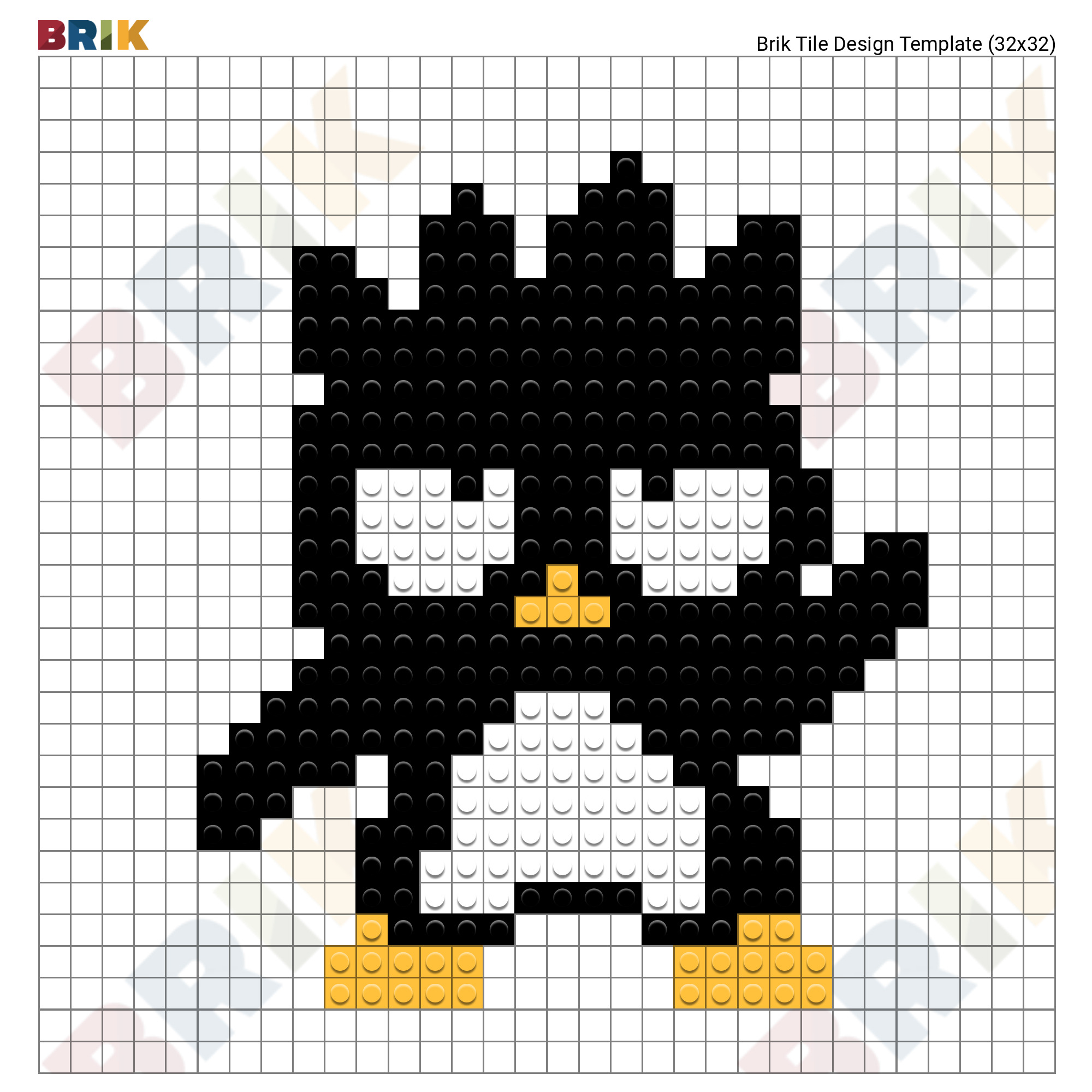 AI Art Generator: 32x32 pixel art sanrio hello kitty grid