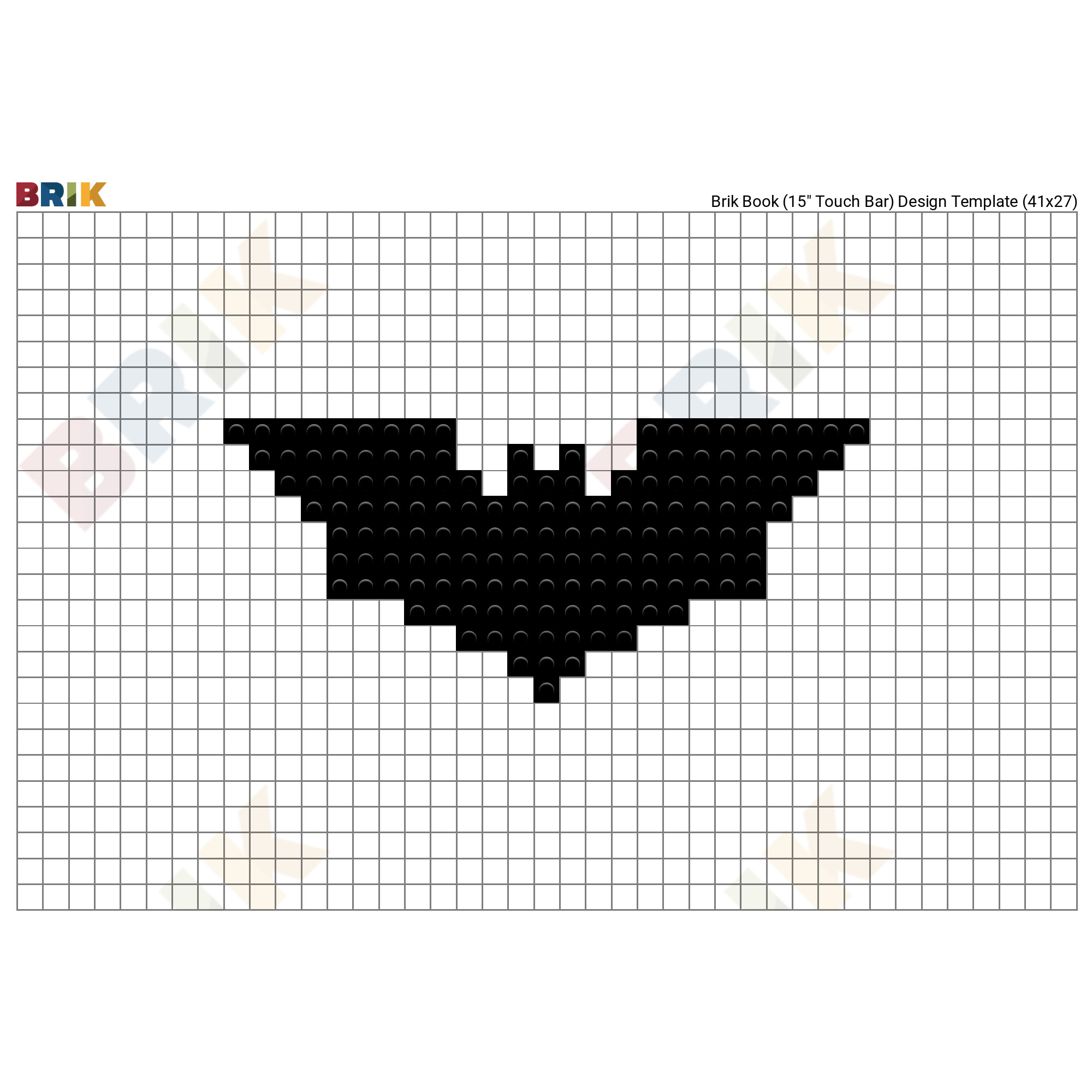 Batman Logo Pixel Art – BRIK