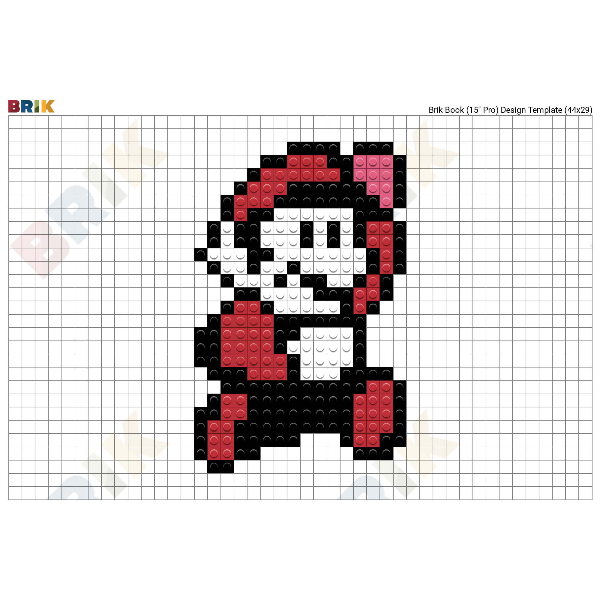 Марио пиксель арт 8*8 по клеточкам в ручную