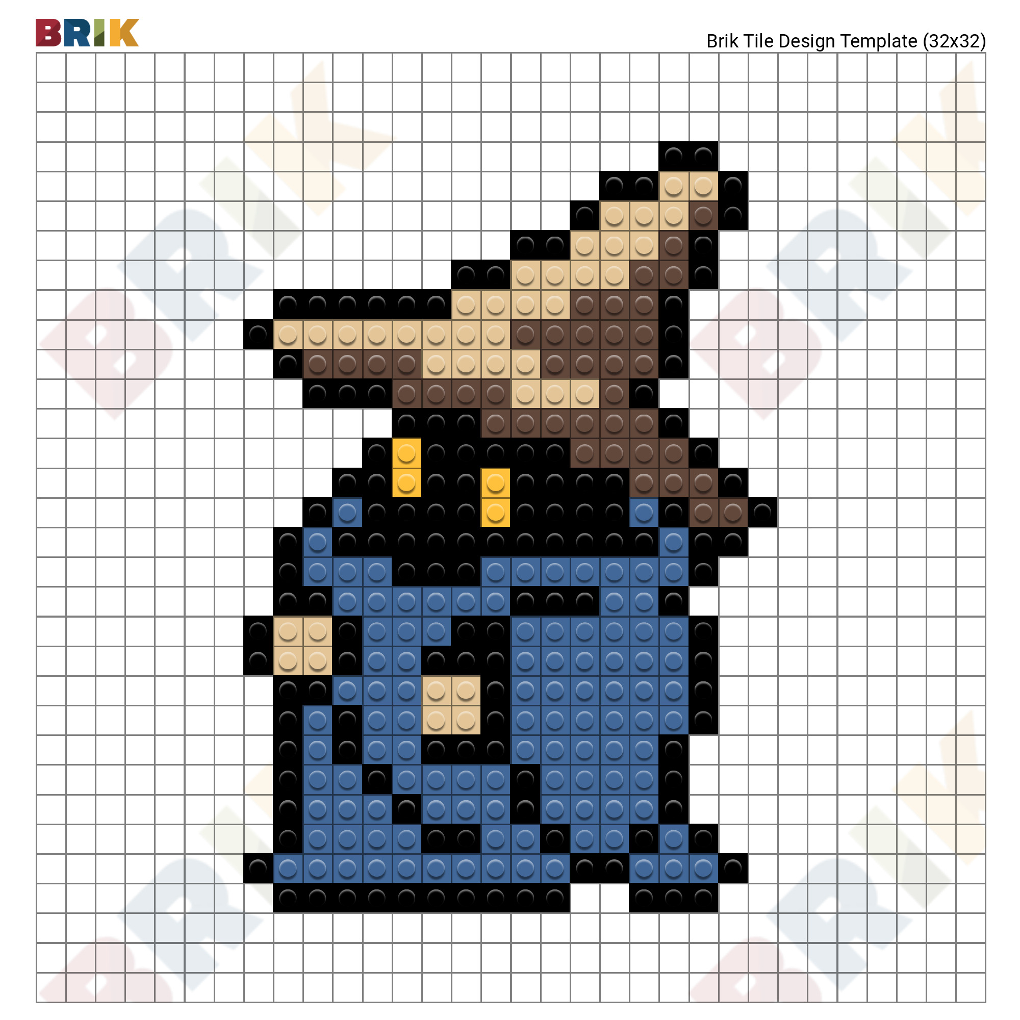 Pixel art isometric character mage 32x32