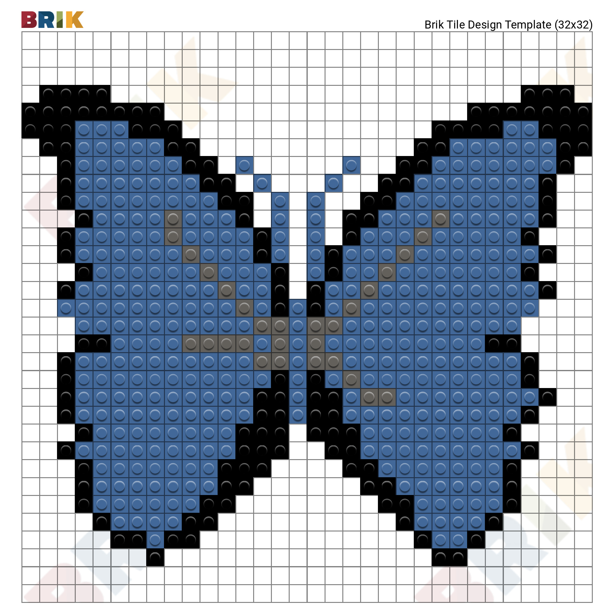 Monarch Butterfly Pixel Art – BRIK