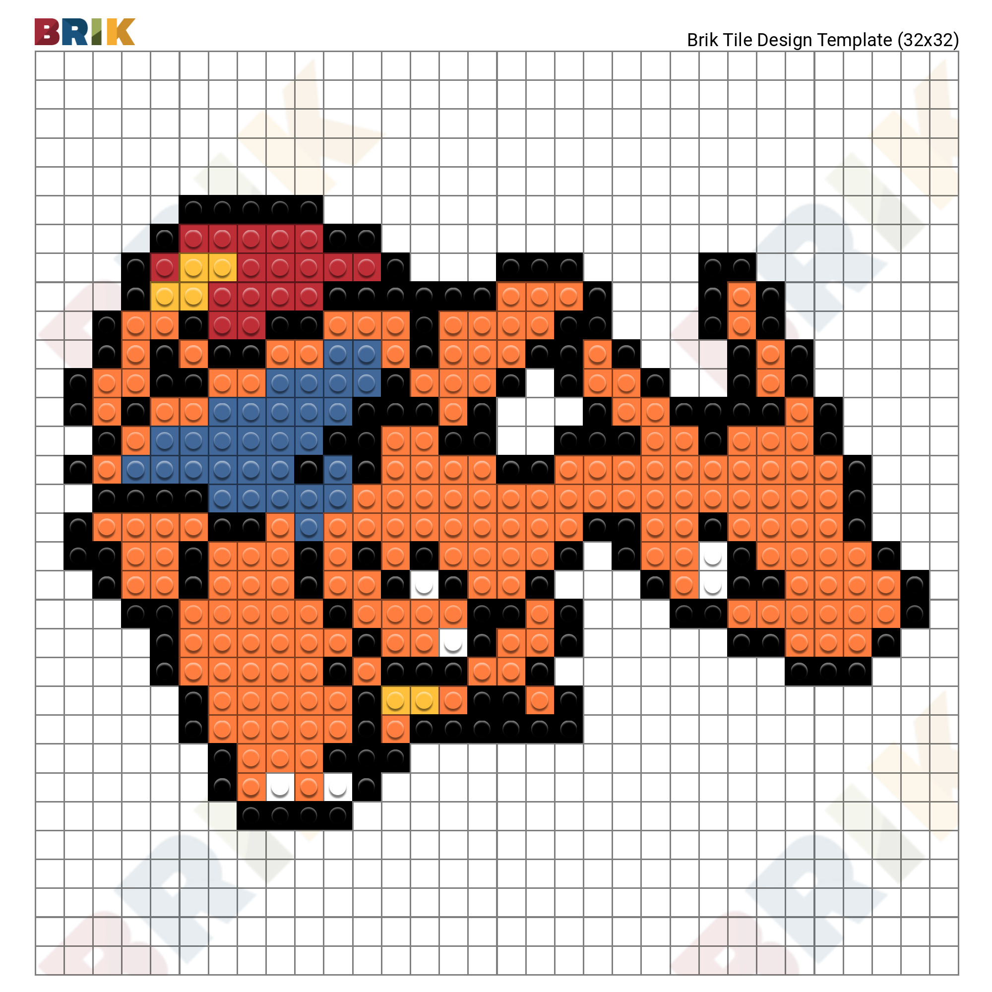 Pokemon Pixel Art 32x32 With Grid Tutorial - Image to u