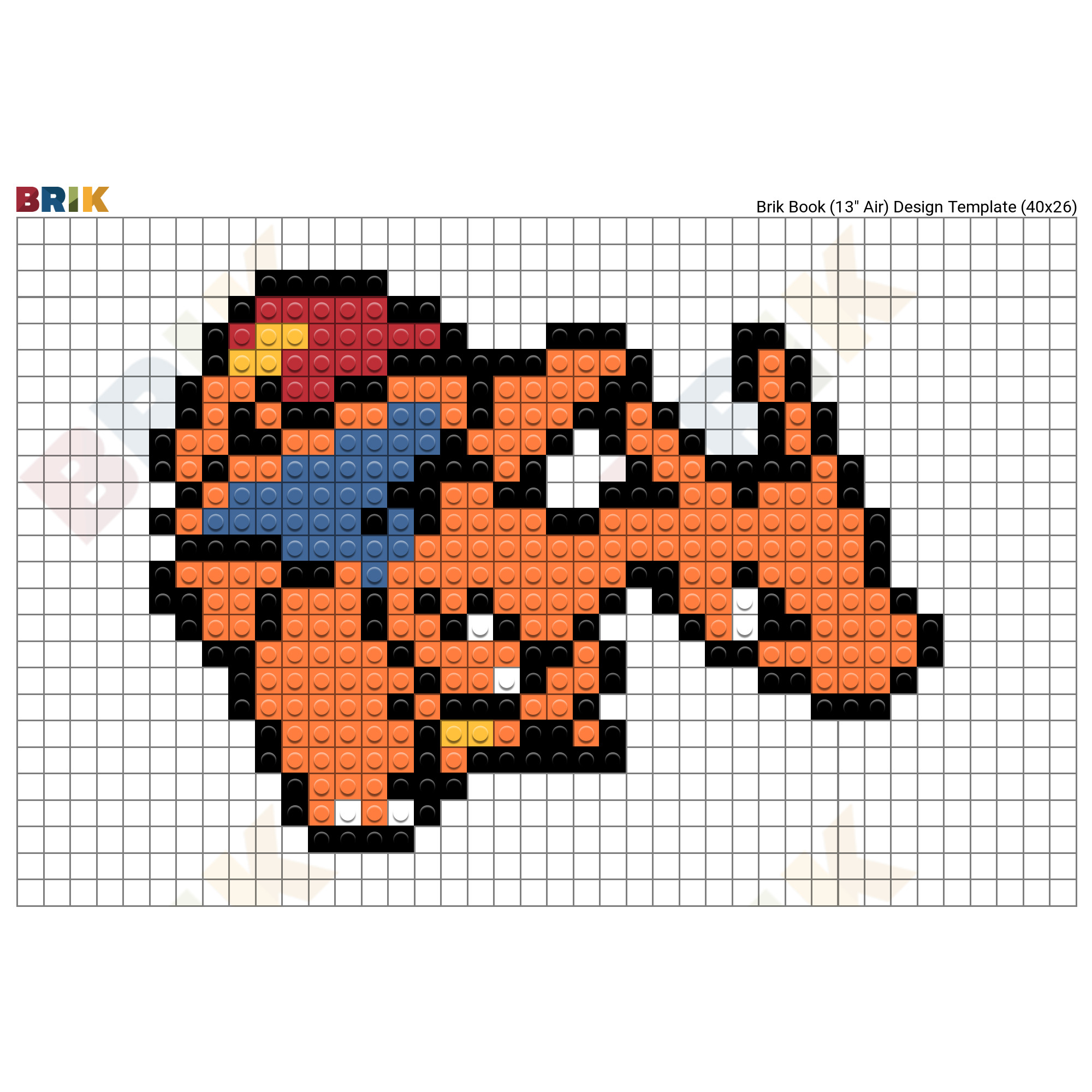 Pokemon Charizard Pixel Art 