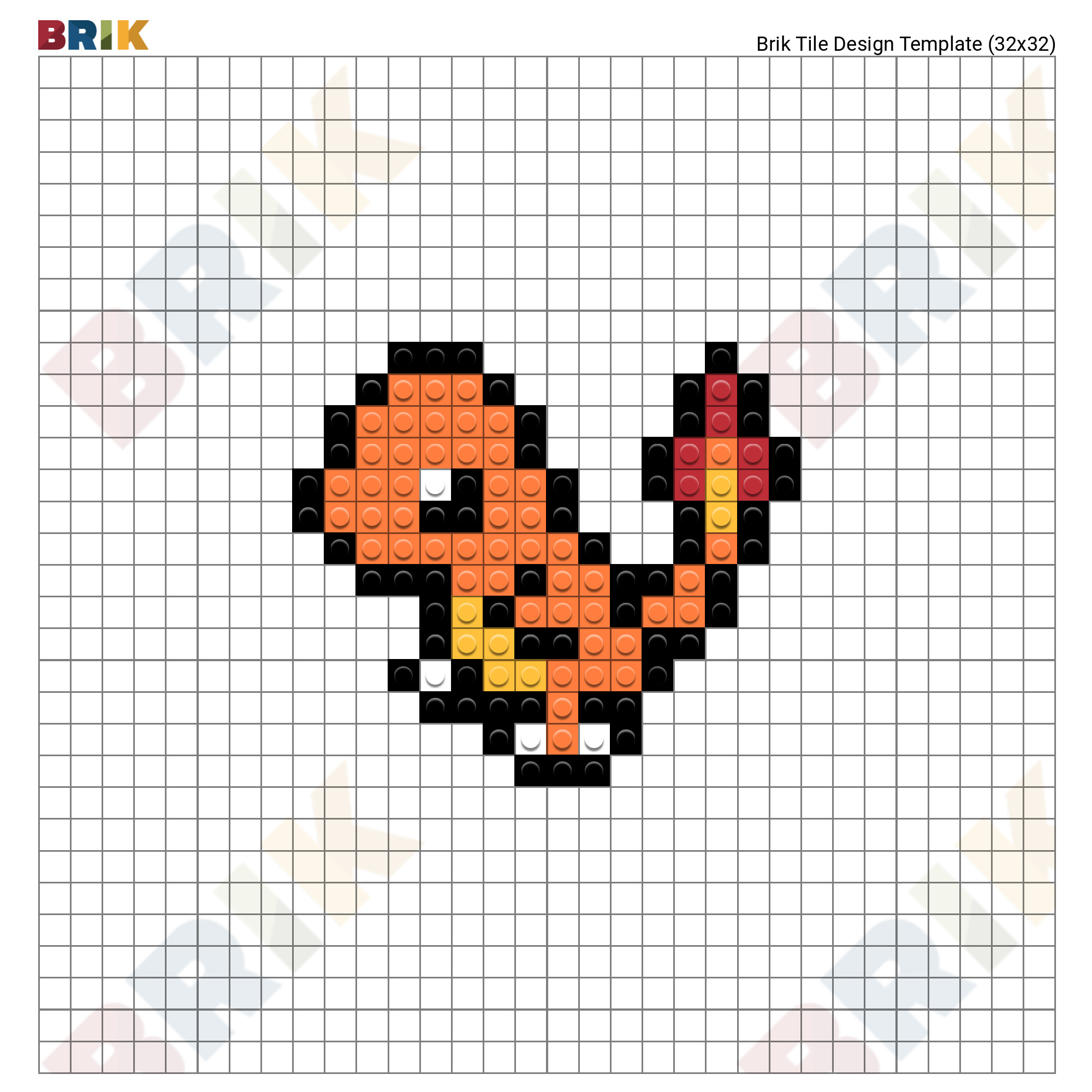 Charmander Pokemon Pixel Art – BRIK