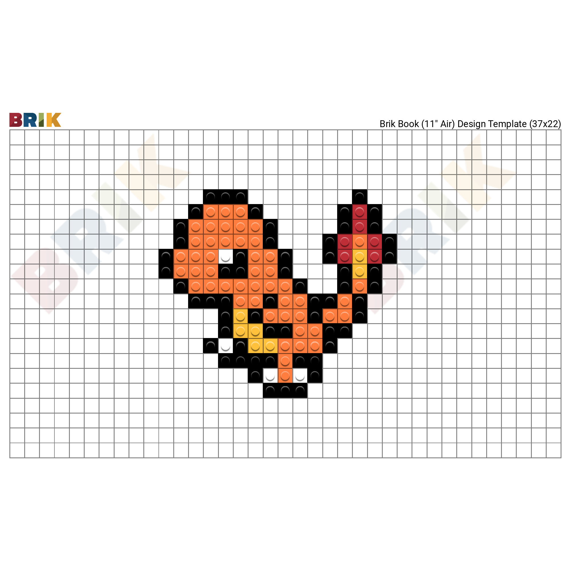 grille pixel art charmander