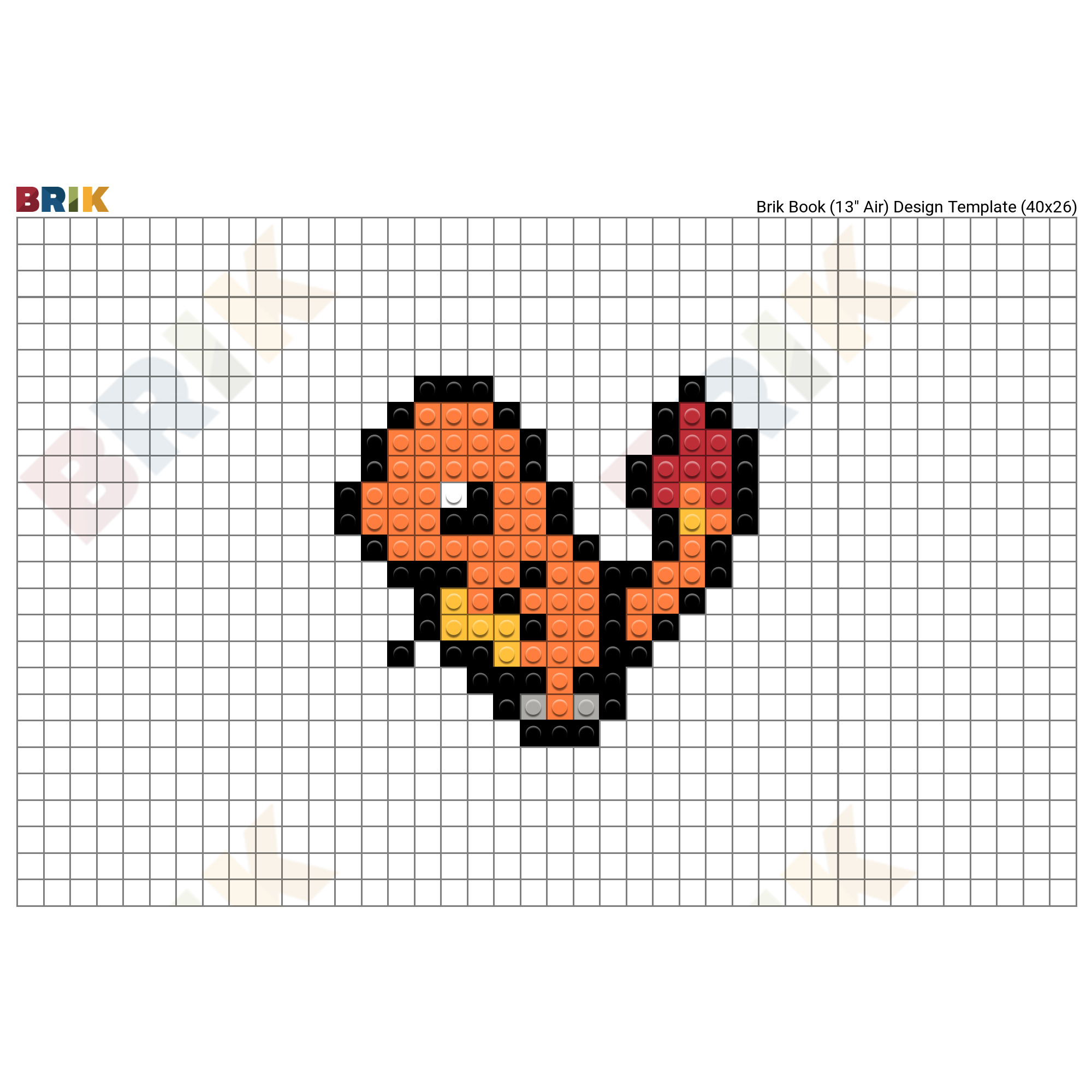 Charmander Pokemon Pixel Art – BRIK