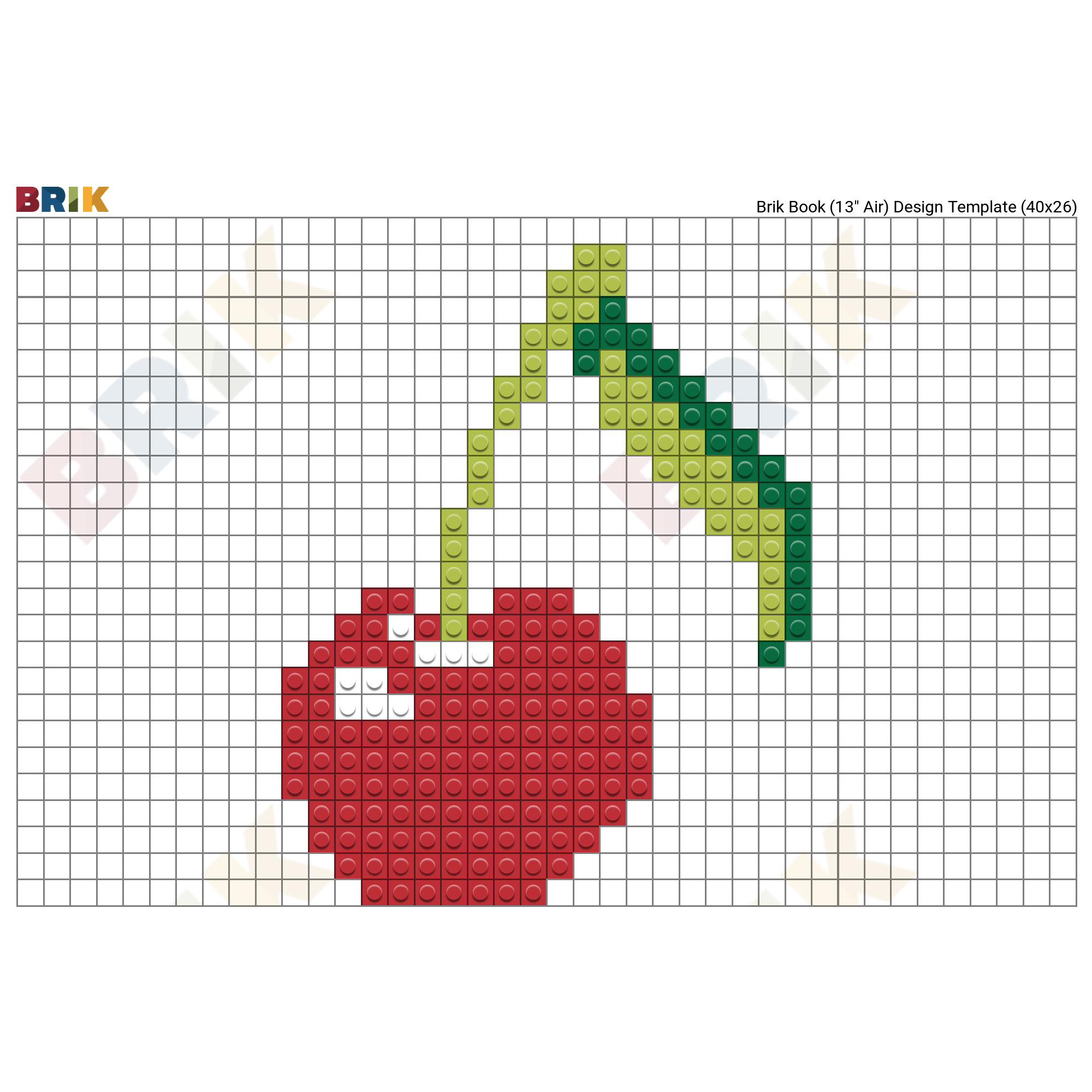 Cherry Pixel Art Brik