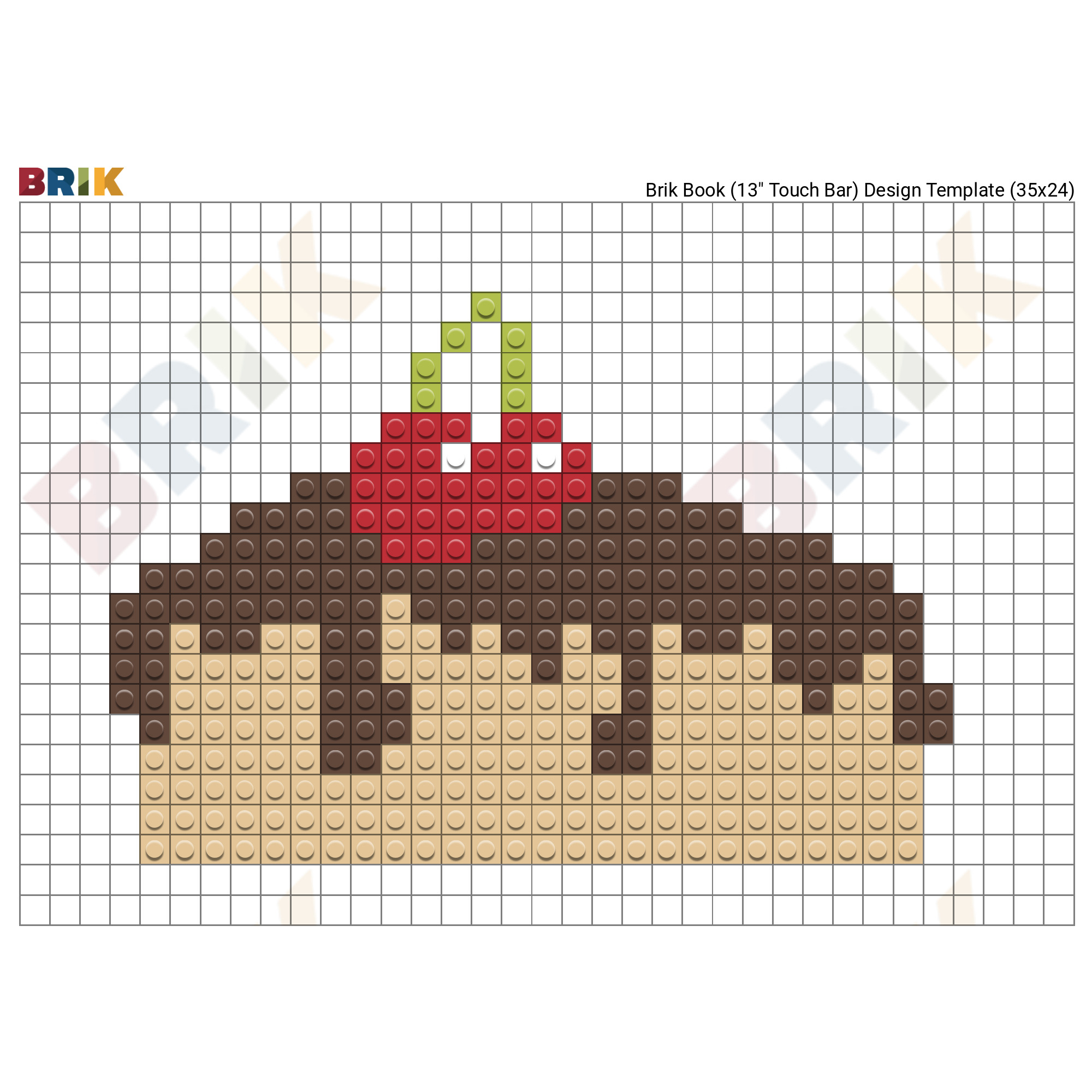 Handmade Pixel Art - How To Draw a Chocolate #pixelart 