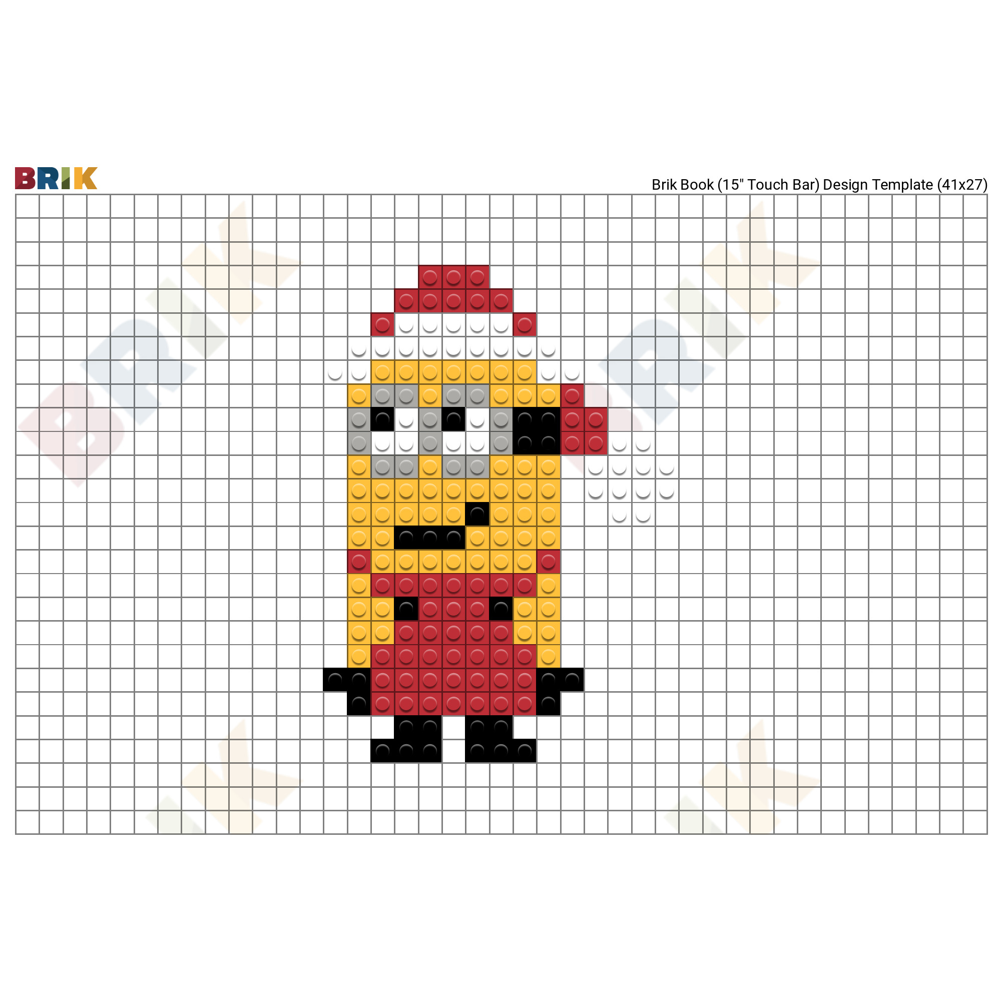 Christmas Minion Pixel Art Brik