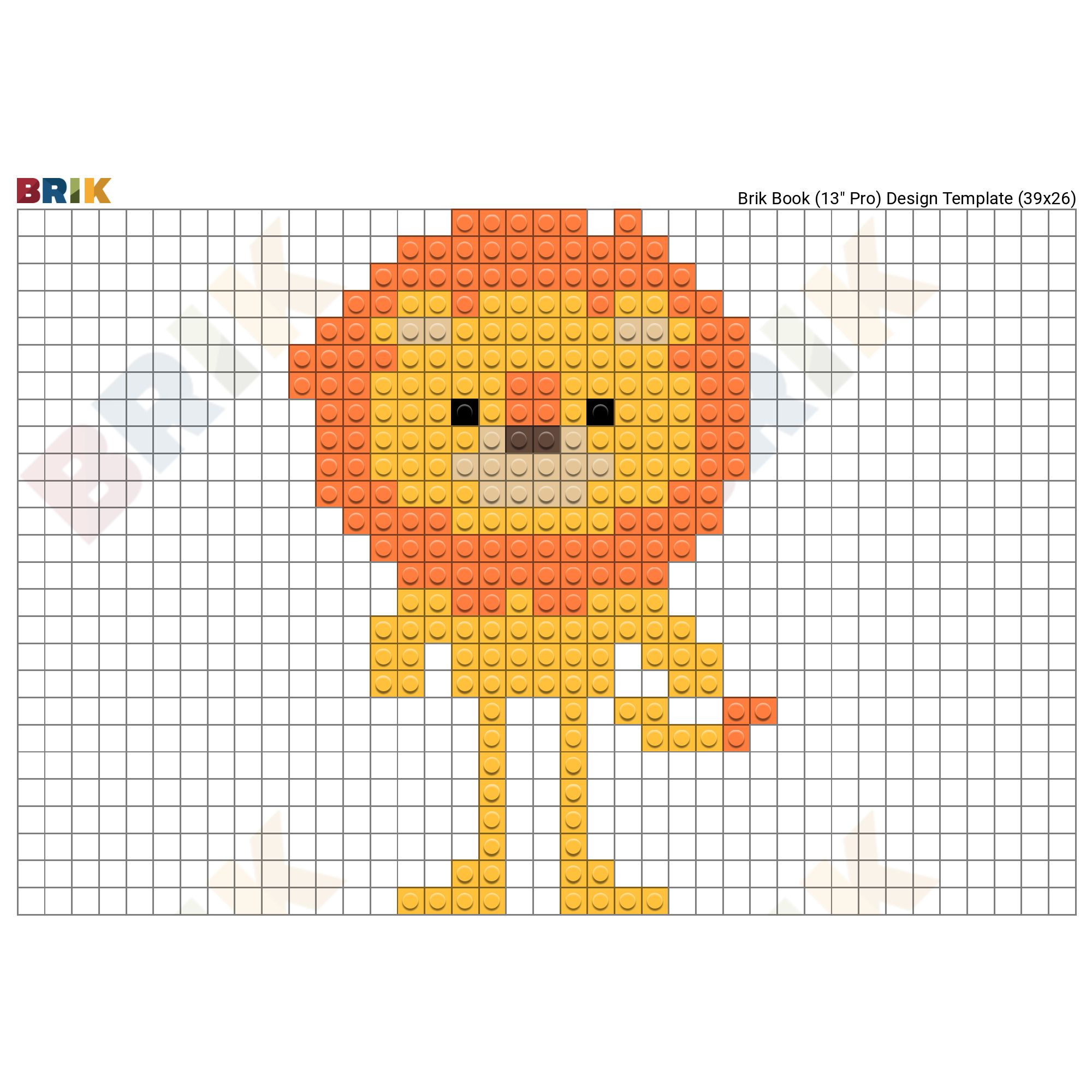 Pixel Art Grid Lion - Pixel Art Grid Gallery
