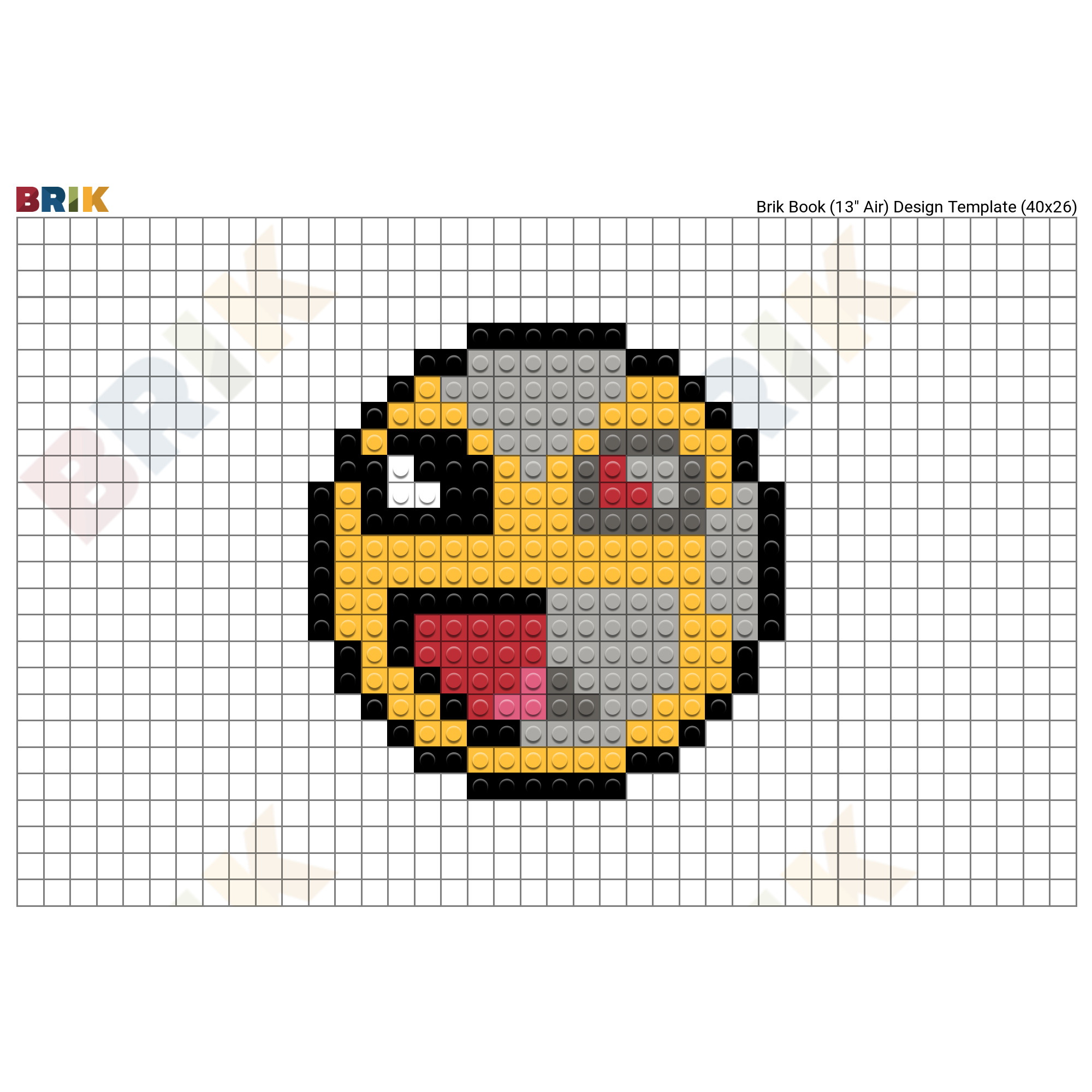 Epic face pixel art