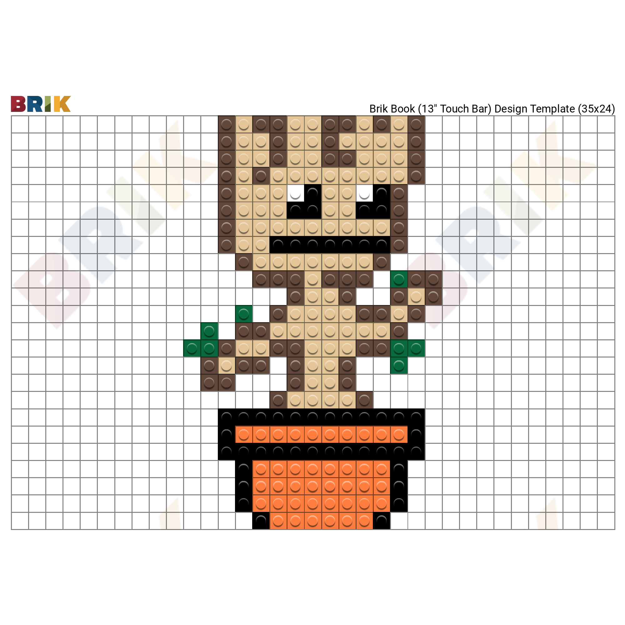 Dancing Baby Groot Pixel Art Brik