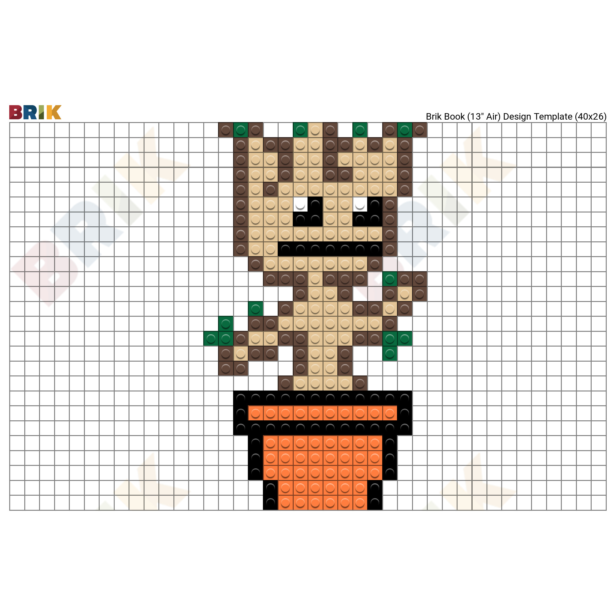 Dancing Baby Groot Pixel Art Brik