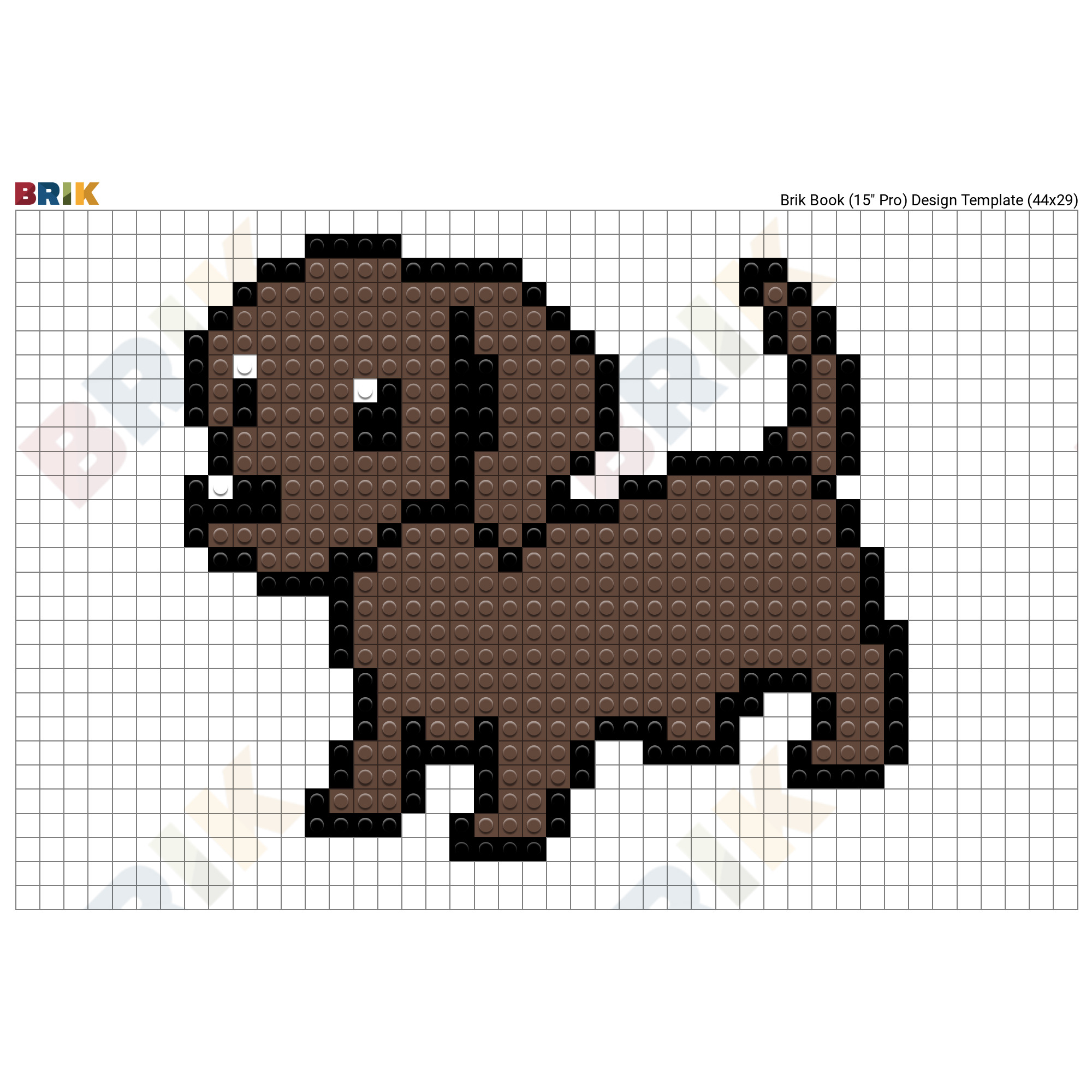 Dog Pixel Art Brik