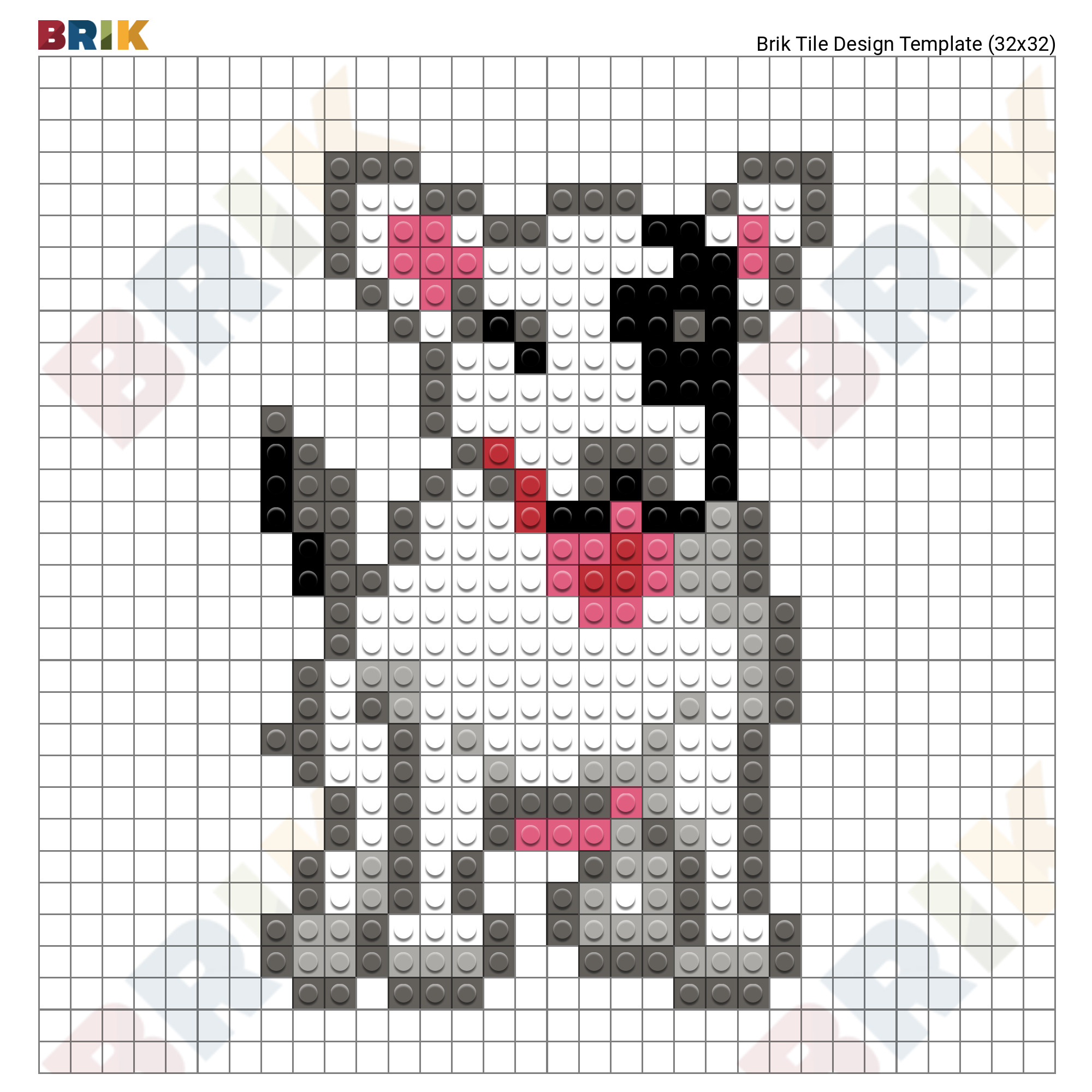 Dog Pixel Art Brik