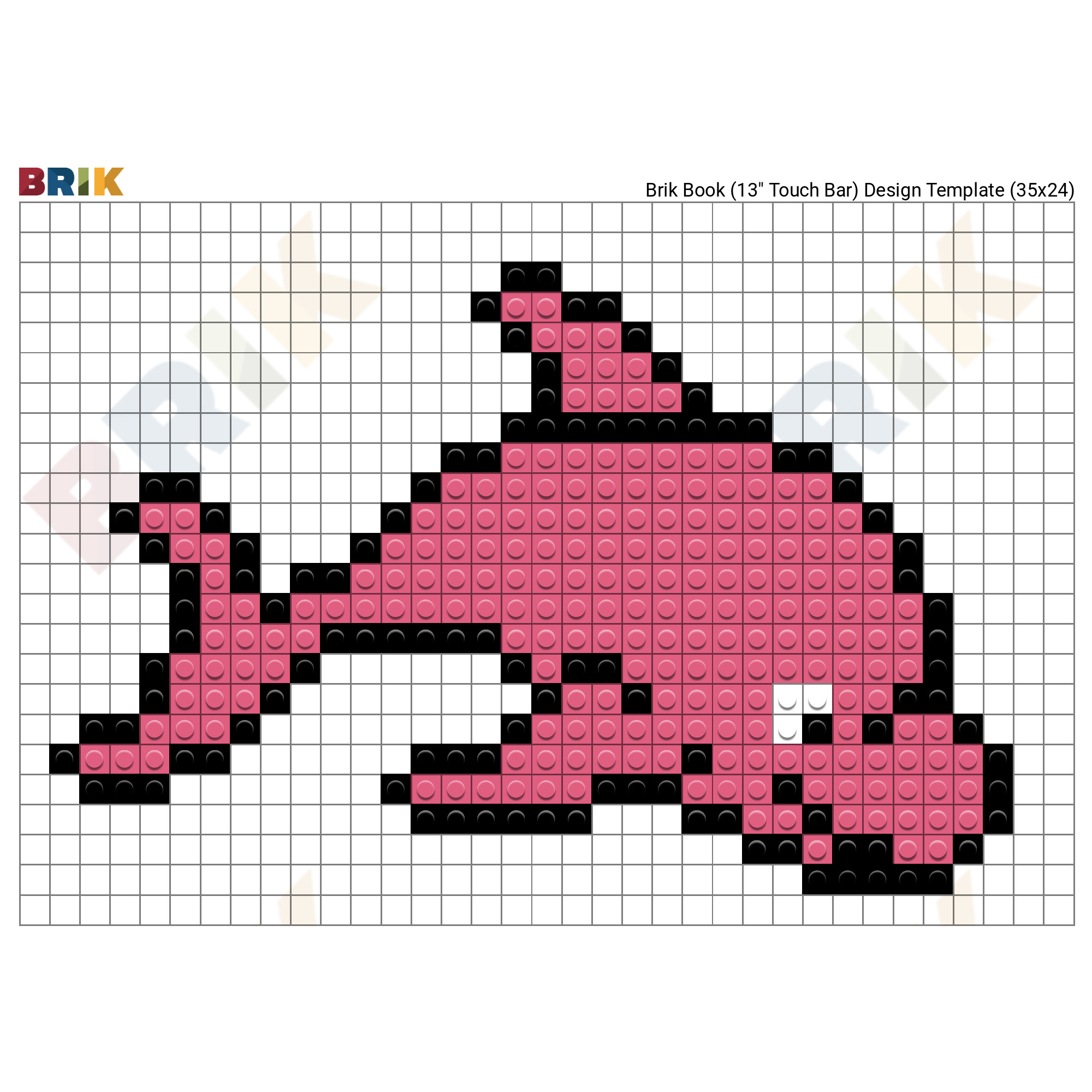 Pixel Art - Dolphin - Animals Pixel Art #01, Pixel Art 