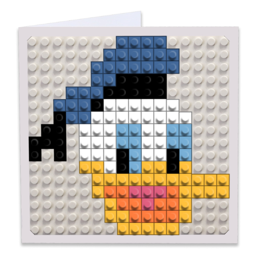 Donald Duck Sequin Pixel Art Craft Kit Do-it-yourself Wall 