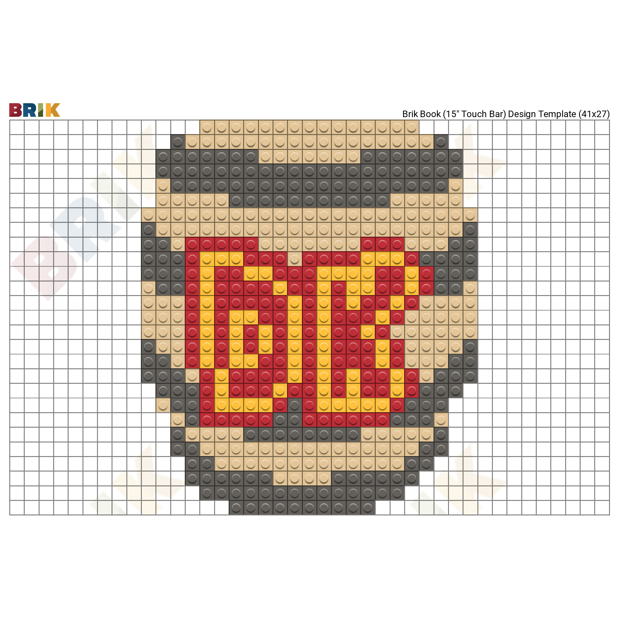 donkey kong pixel art grid