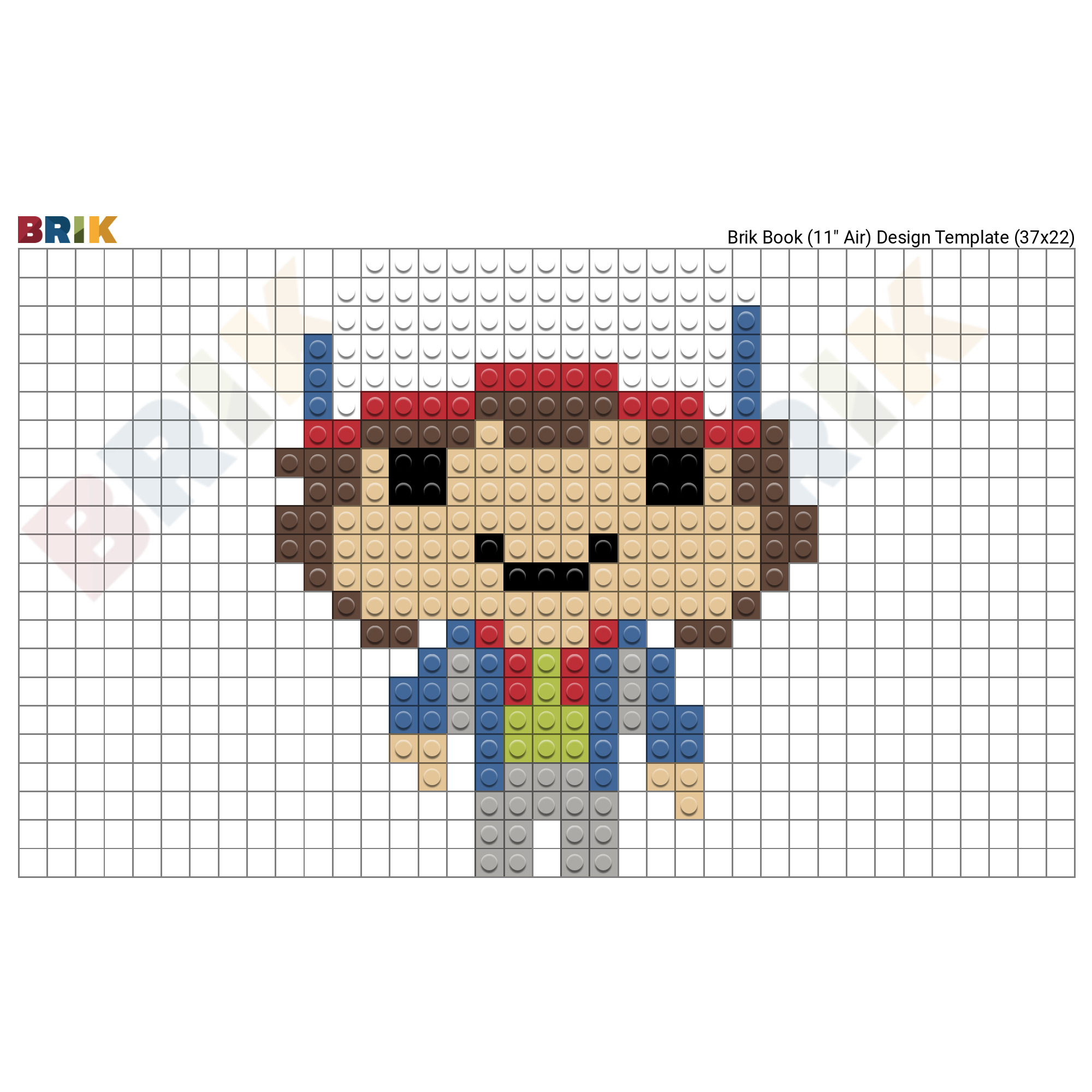 Dustin Henderson Pixel Art Brik