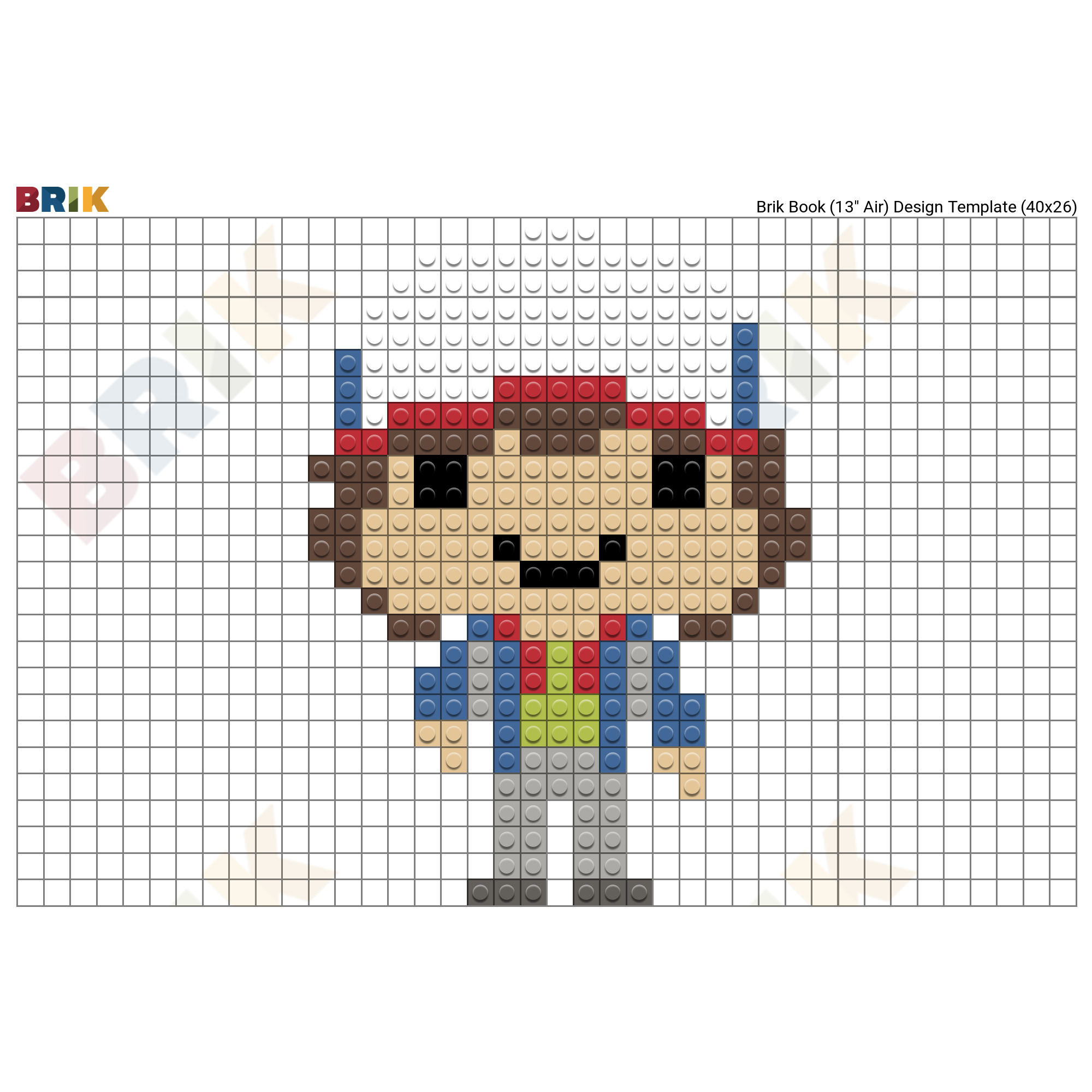 Dustin Henderson Pixel Art Brik