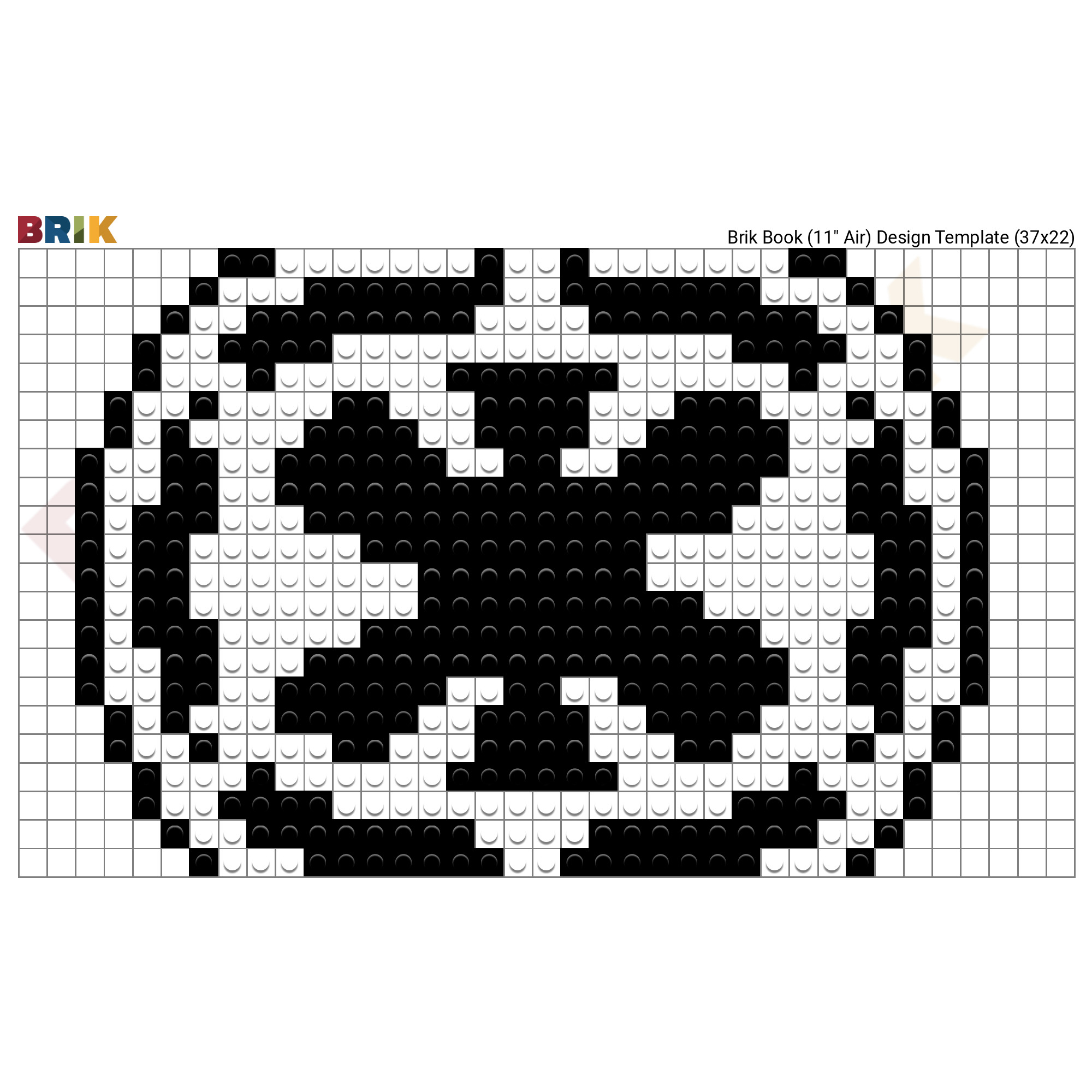 galactic empire emblem pixel art brik