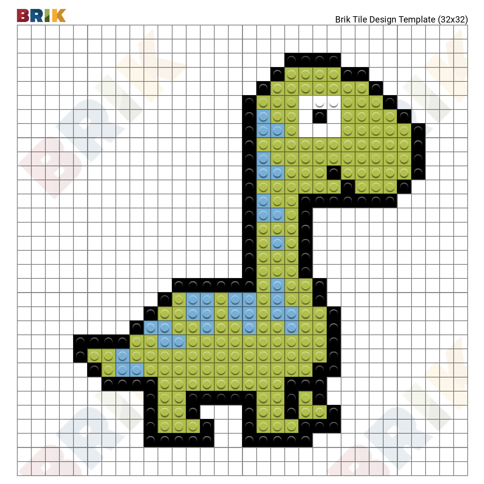 Динозавр пиксель арт
