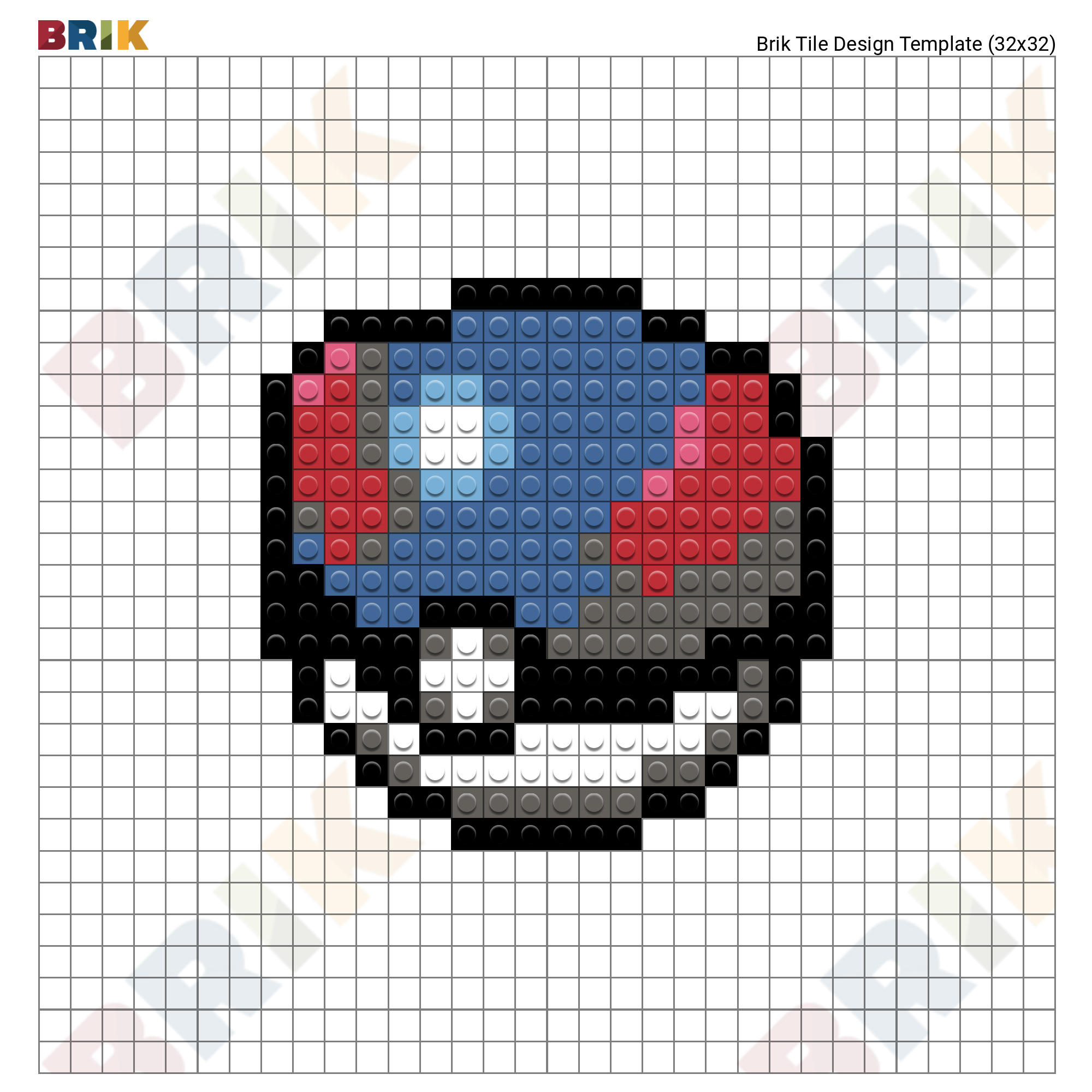 Pokemon Ball Pixel Art Grid - Pixel Art Grid Gallery