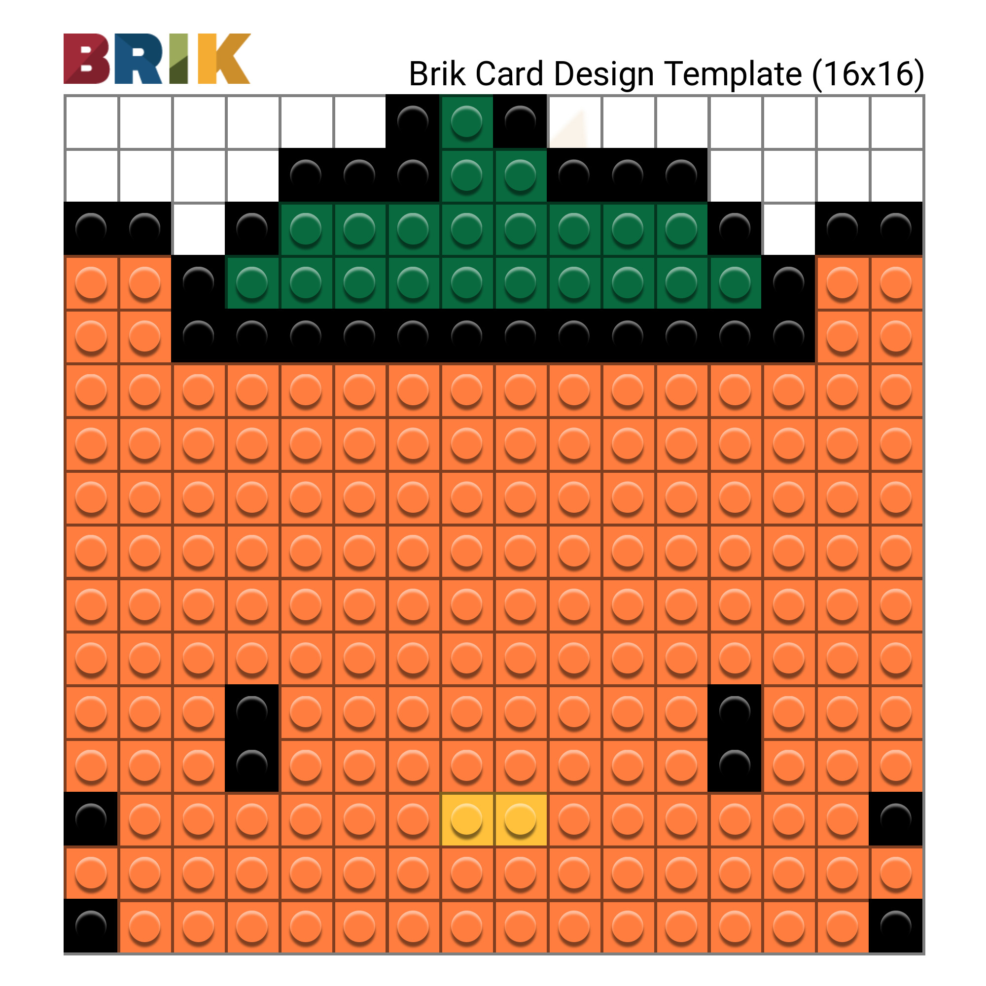 Hello Kitty Pixel Art Wall Poster - Build Your Own with Bricks! - BRIK