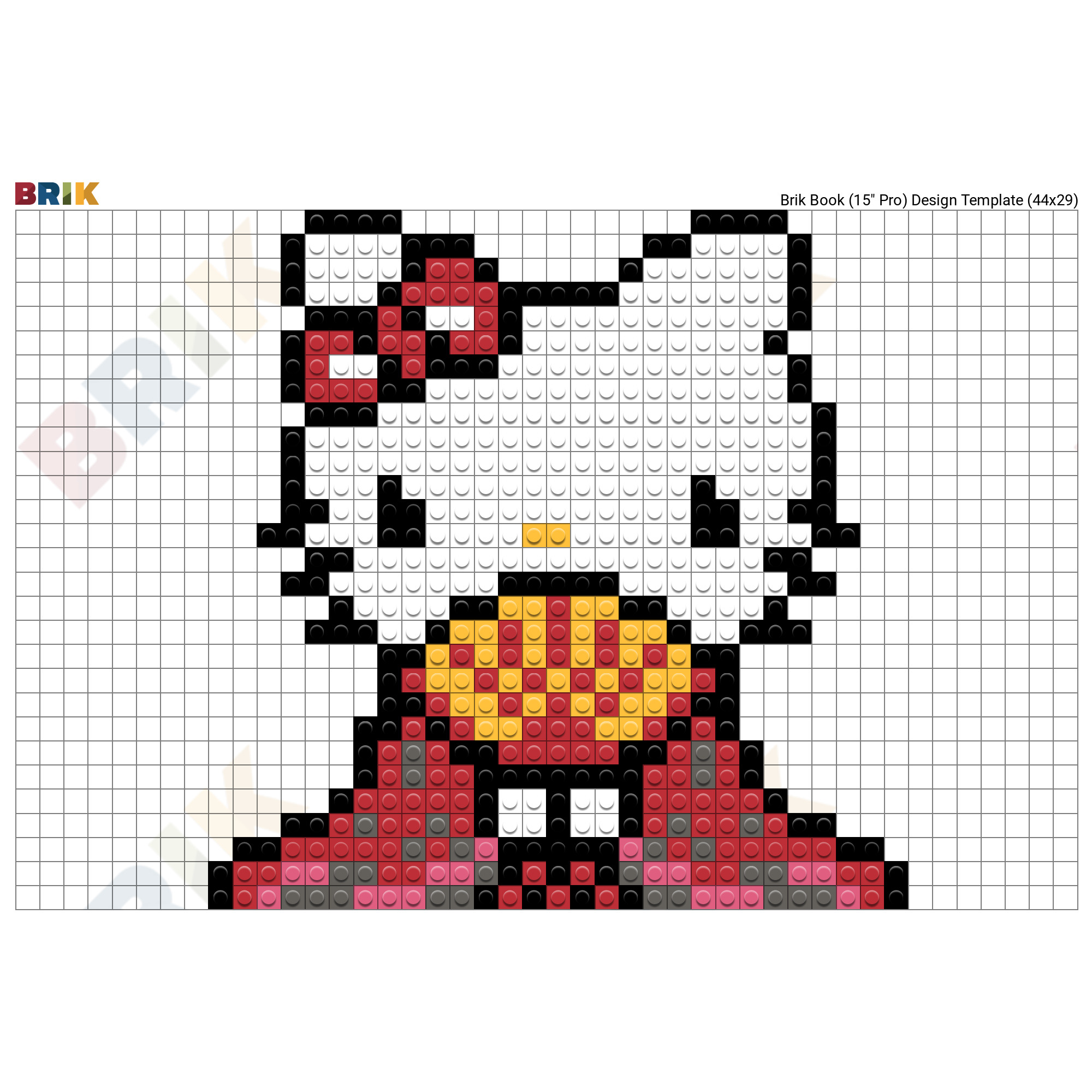 AI Art Generator: 32x32 pixel art sanrio hello kitty grid