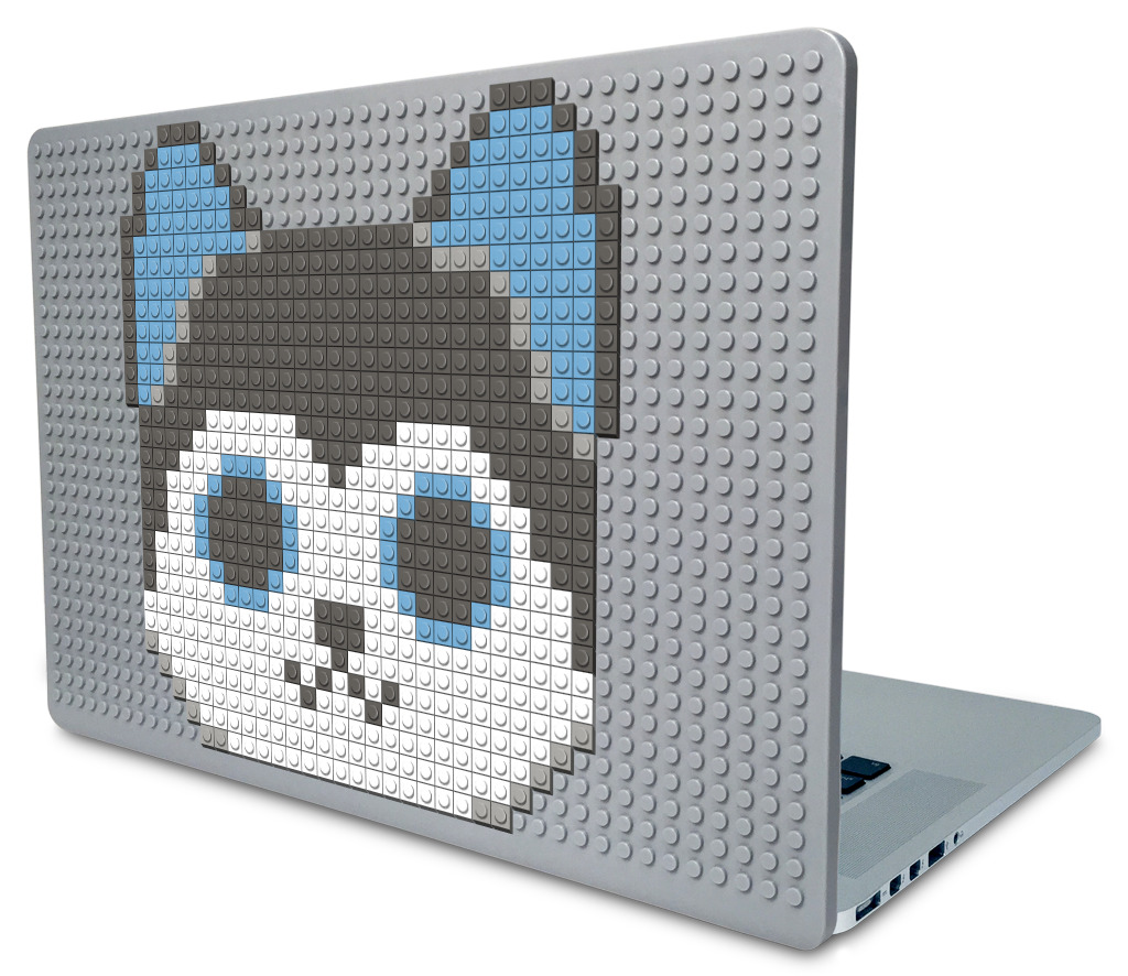Husky Dog Pixel Art Brik