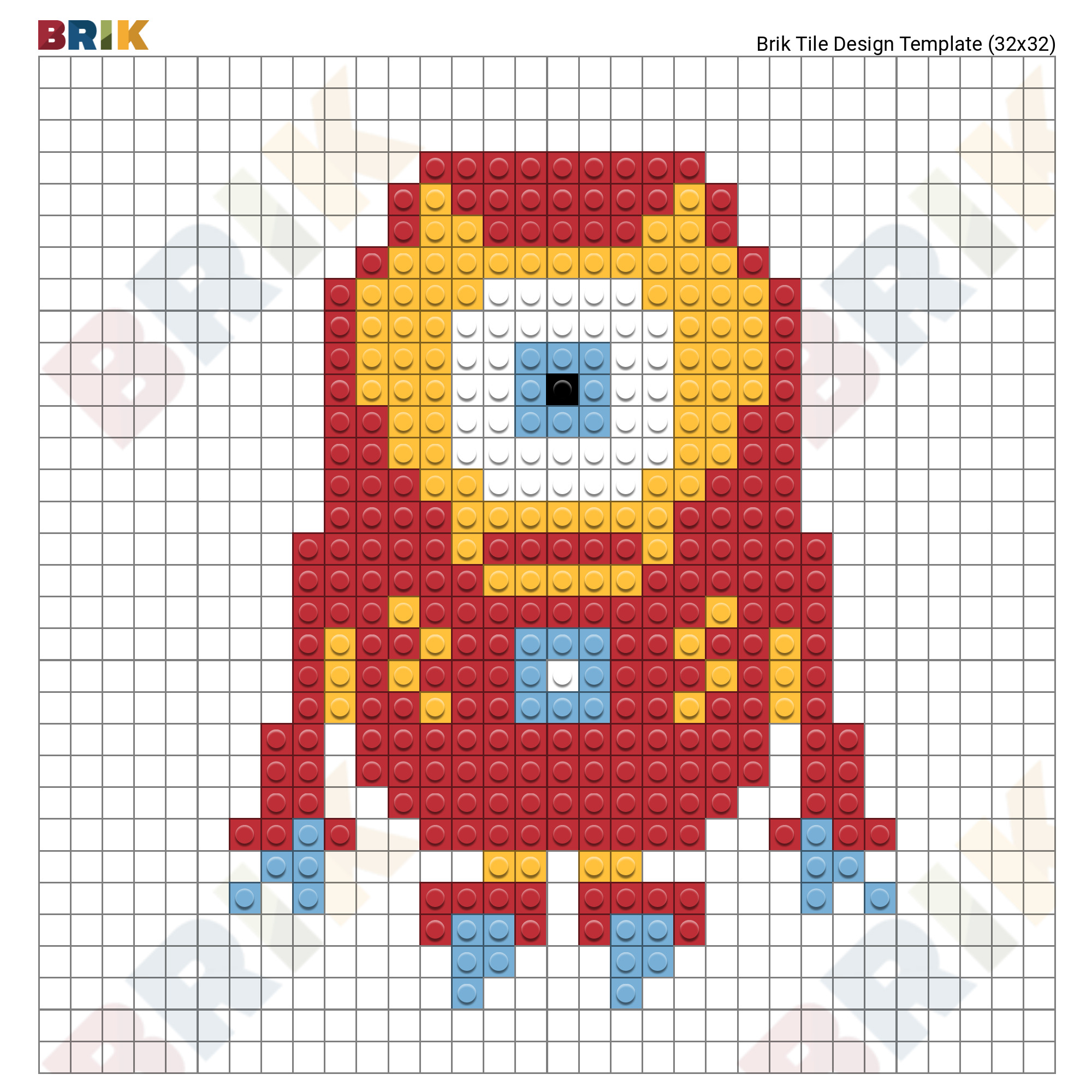 Iron Man Pixel Art Brik