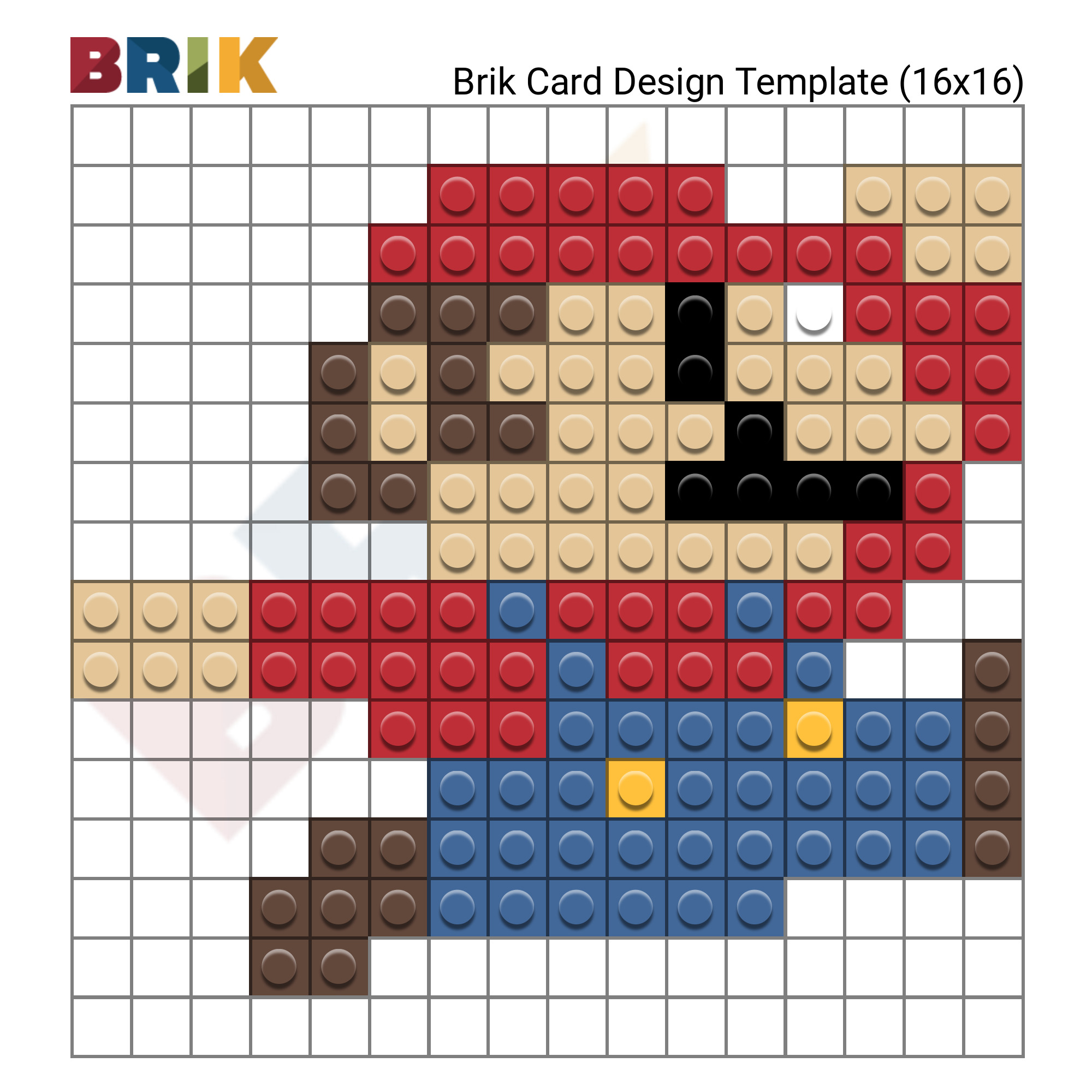 Super Mario Bros Pixel Art Grid - Reverasite