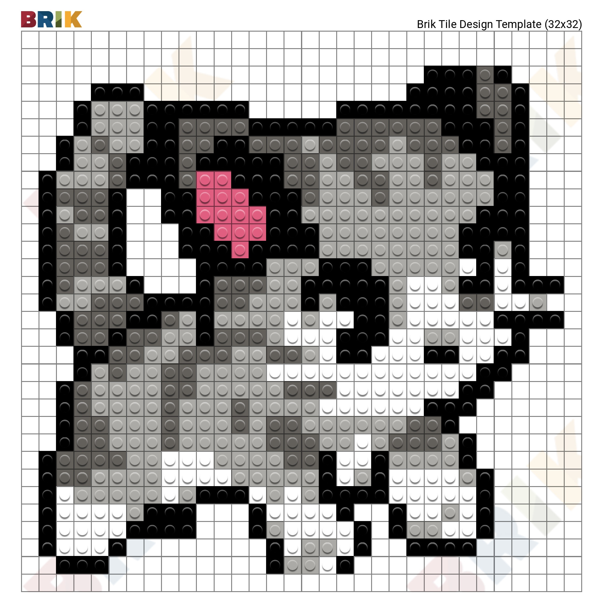 Kitten Pixel Art – BRIK