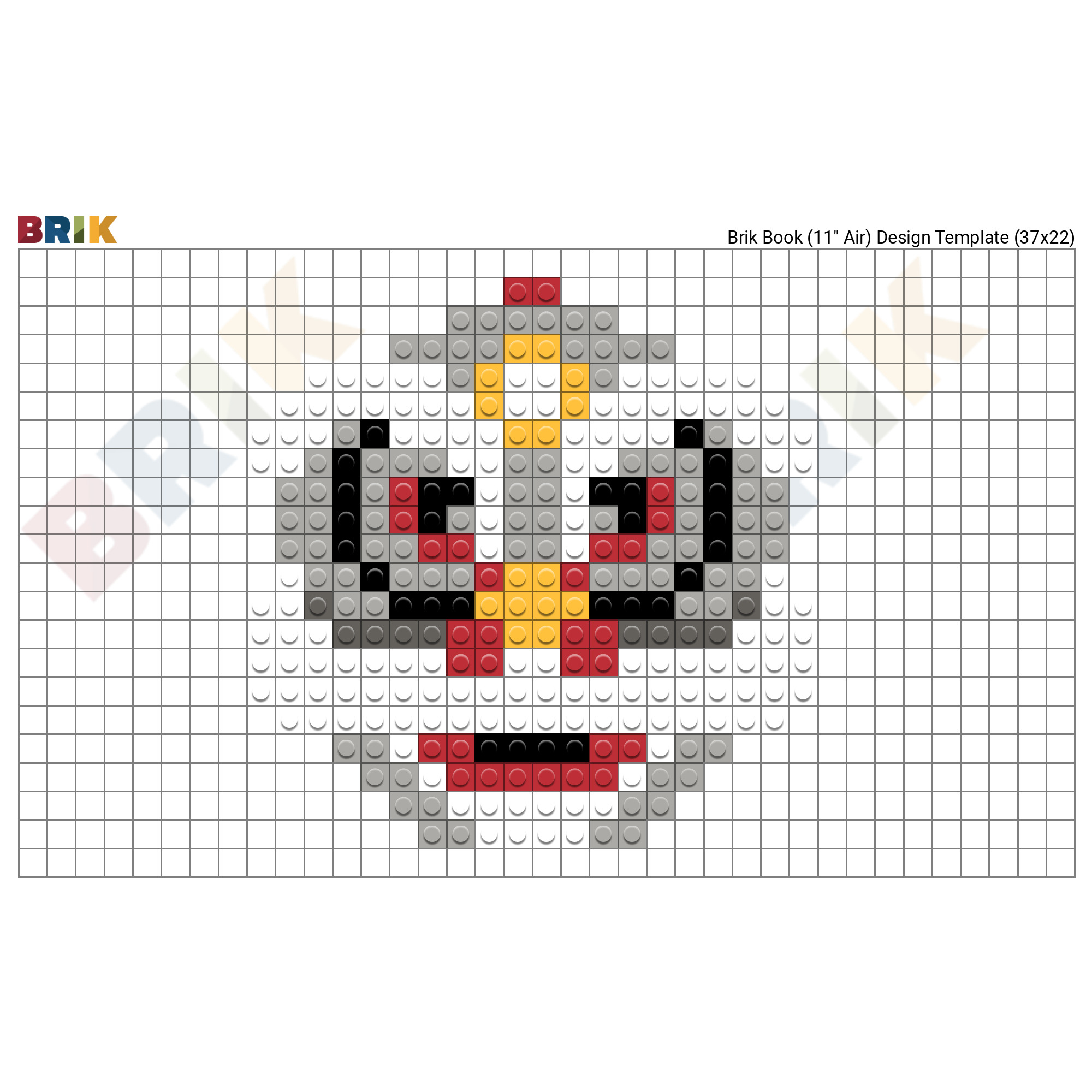 Lion Head Pixel Art – BRIK