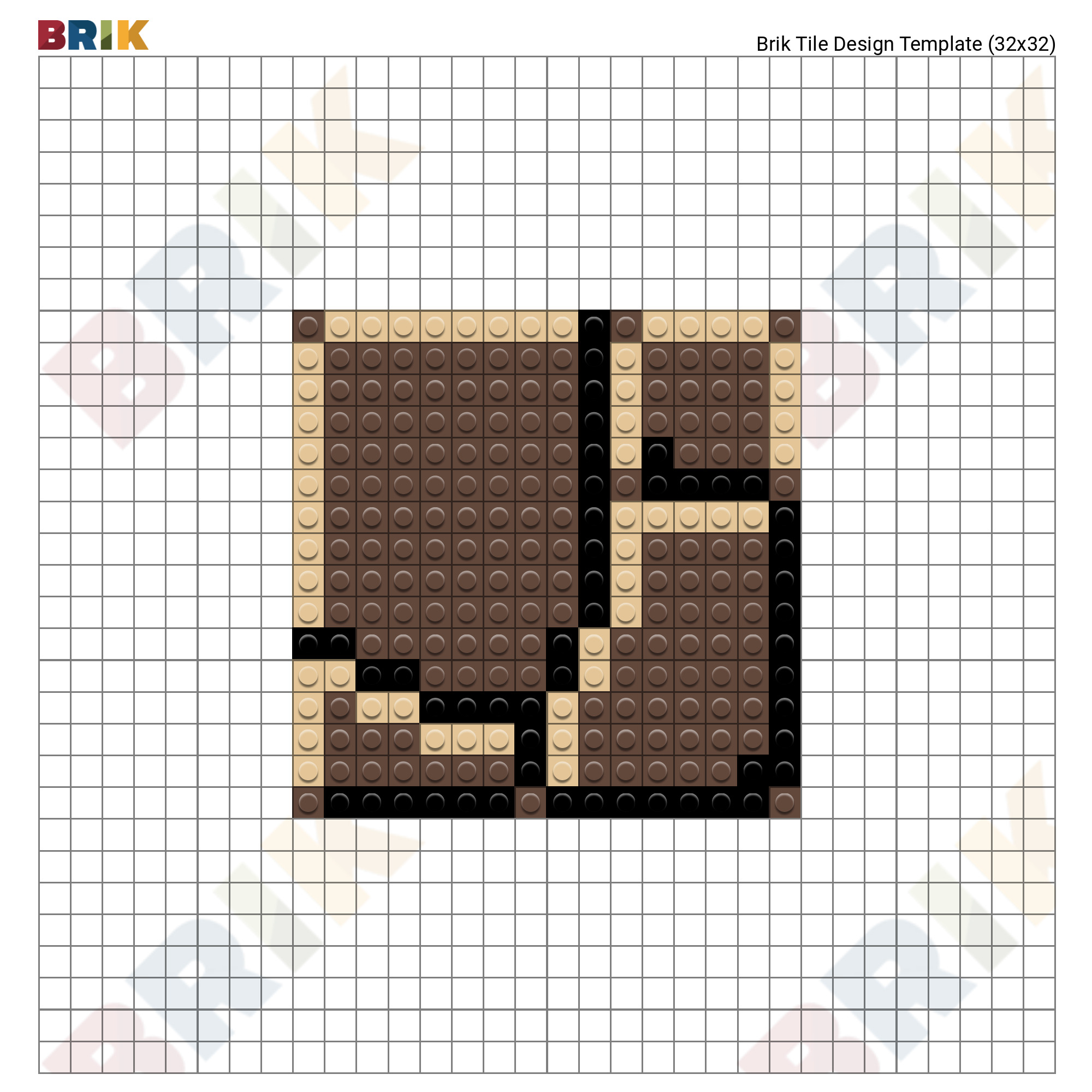 Mario Brick Pixel Art Brik