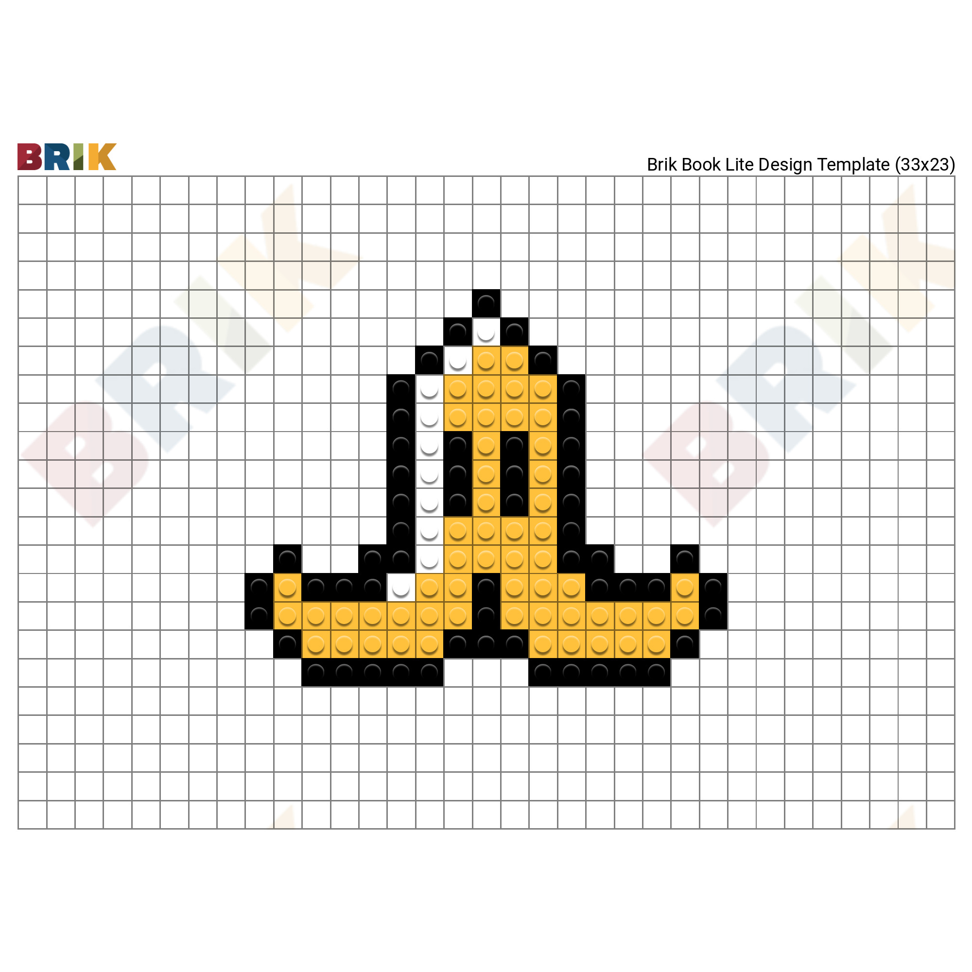 Mario Kart Banana Pixel Art Brik