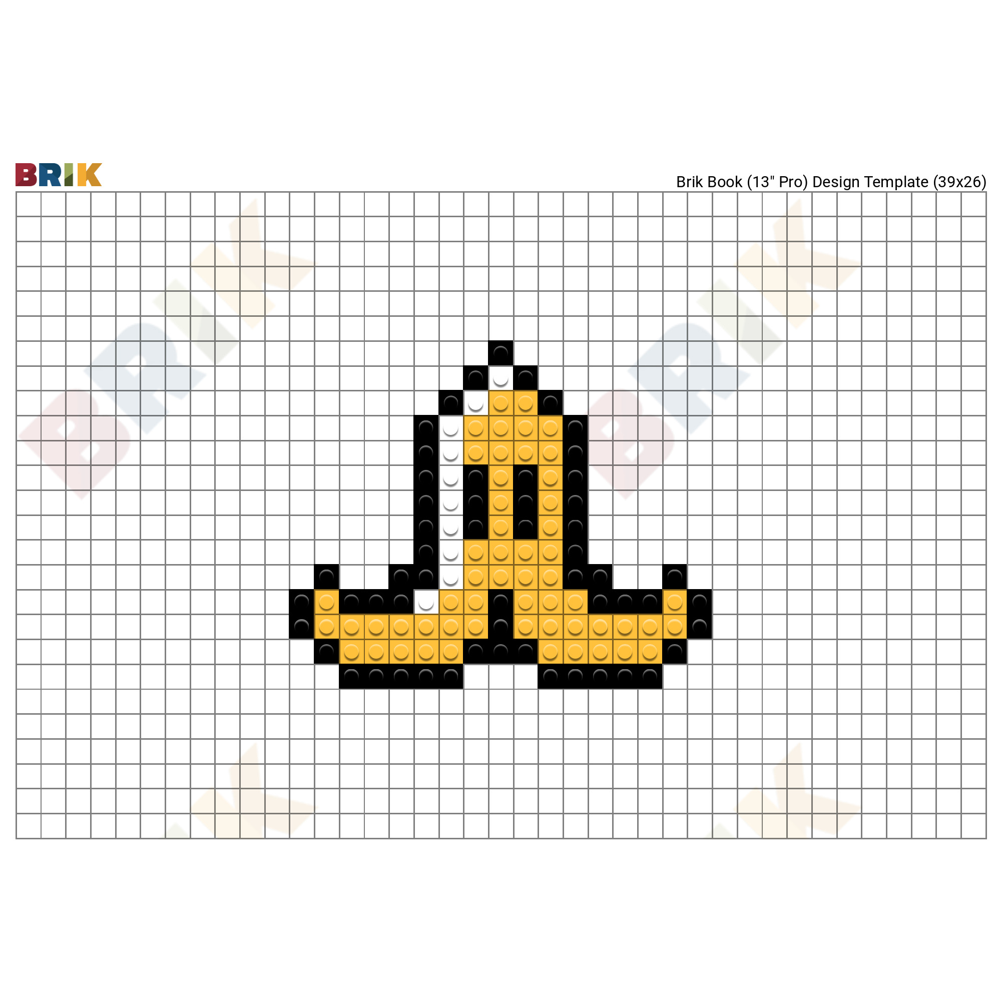 Mario Kart Banana Pixel Art Brik