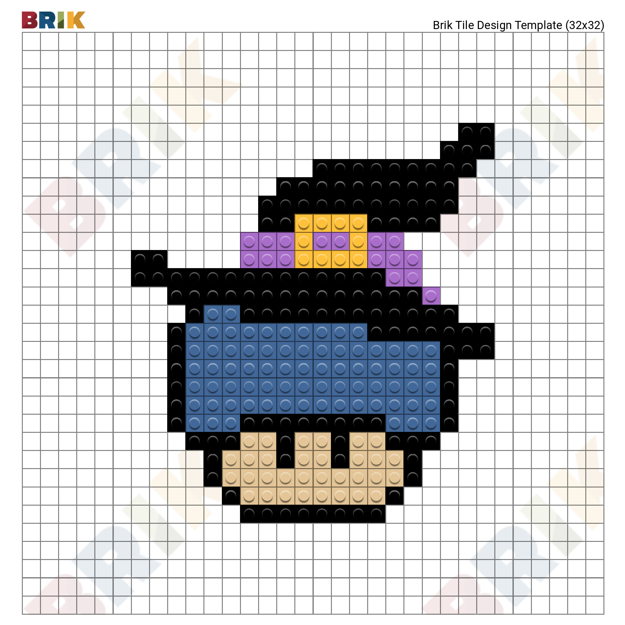 Mario Mushroom Witch Pixel Art Brik