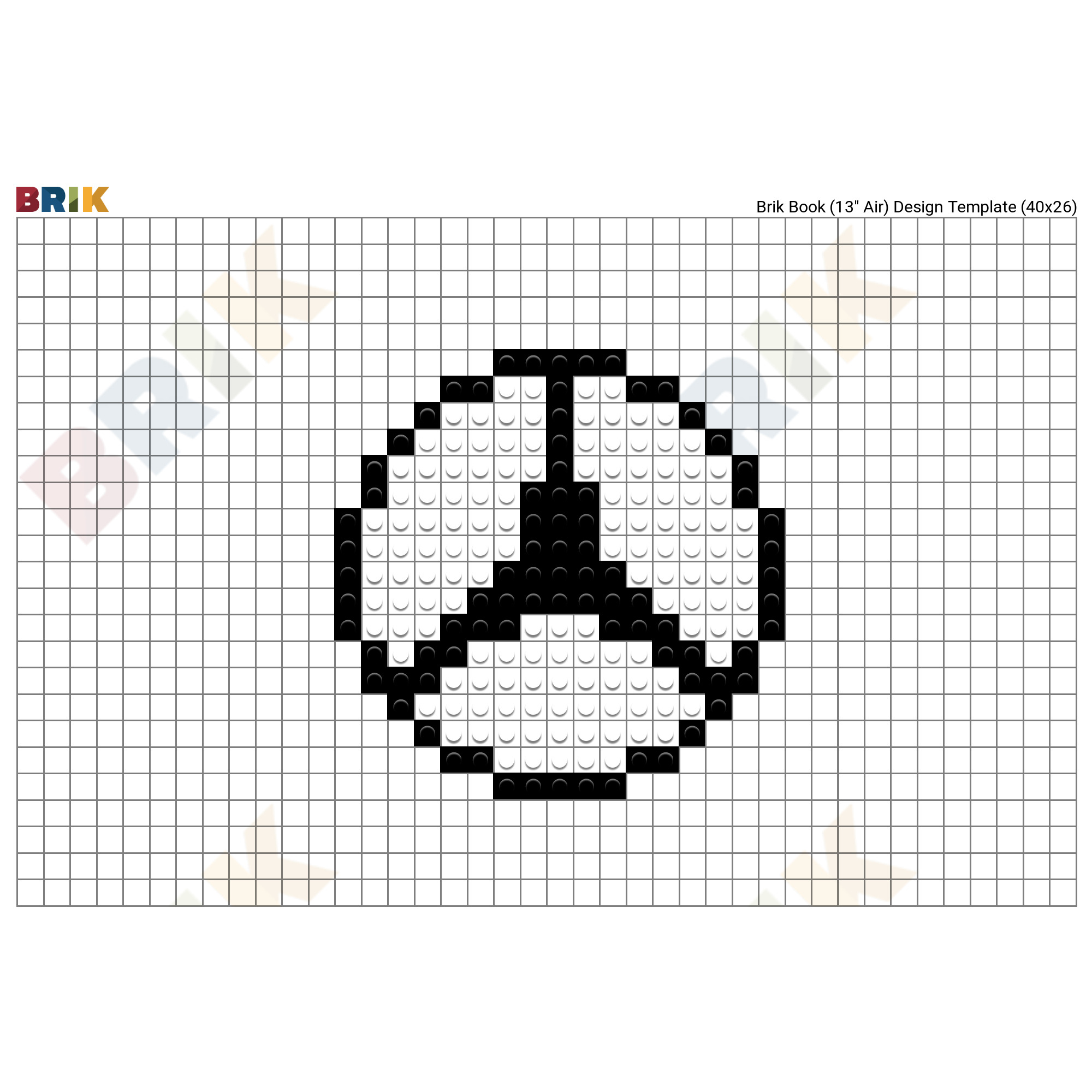 Pixel art logo voiture mercedes