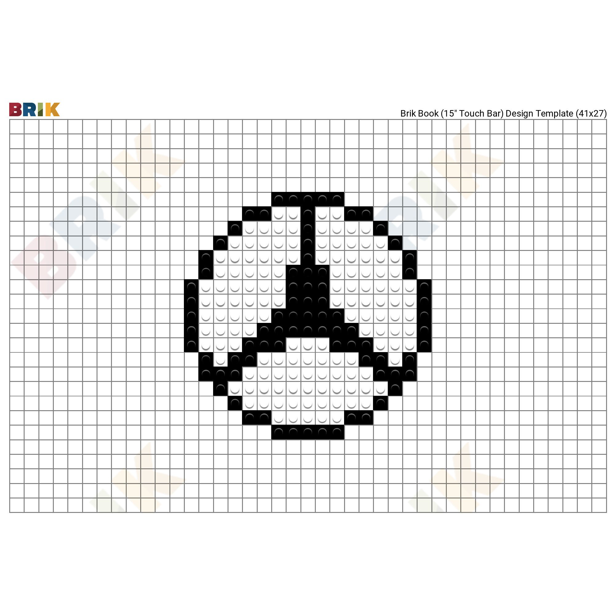 minecraft logo pixel art template