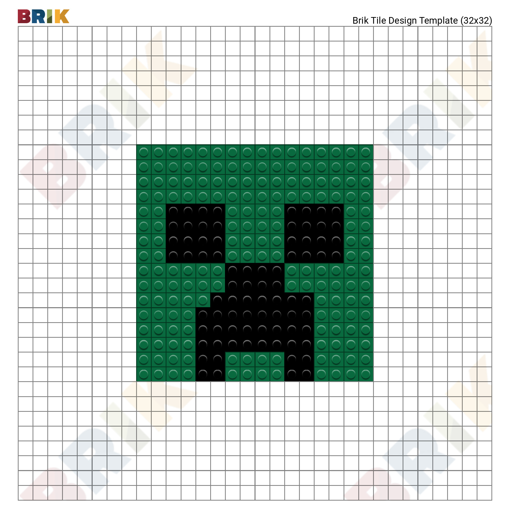 Minecraft Creeper Pixel Art Brik