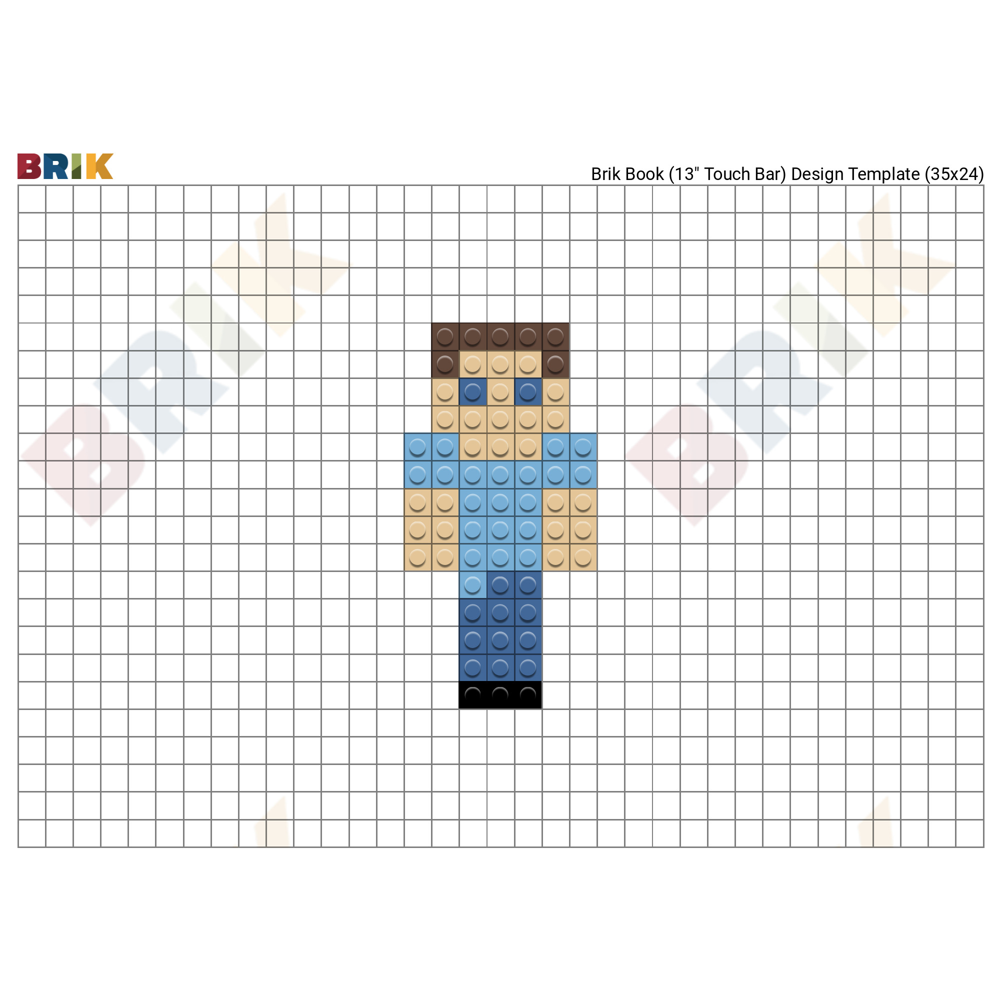 steve pixel art grid