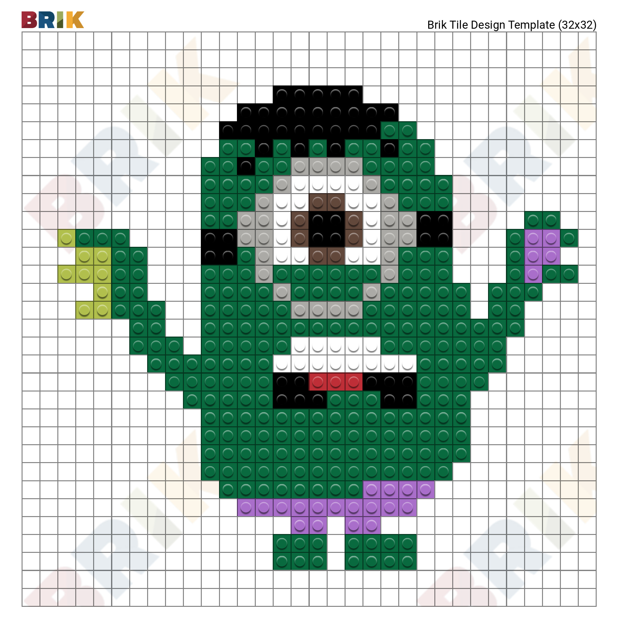 Minion Hulk Pixel Art Brik
