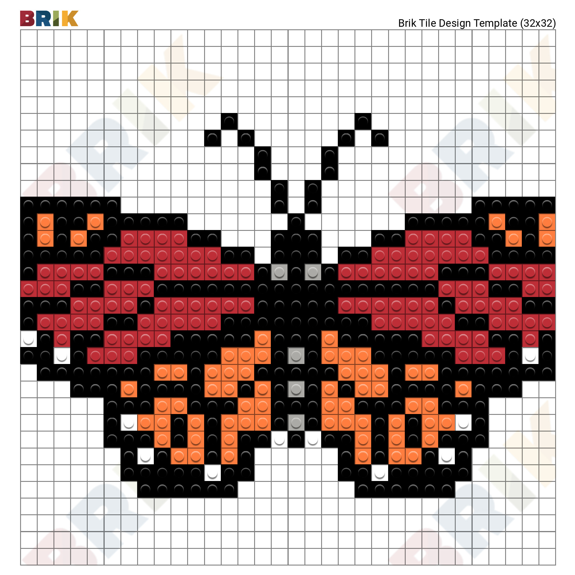 Monarch Butterfly Pixel Art – BRIK