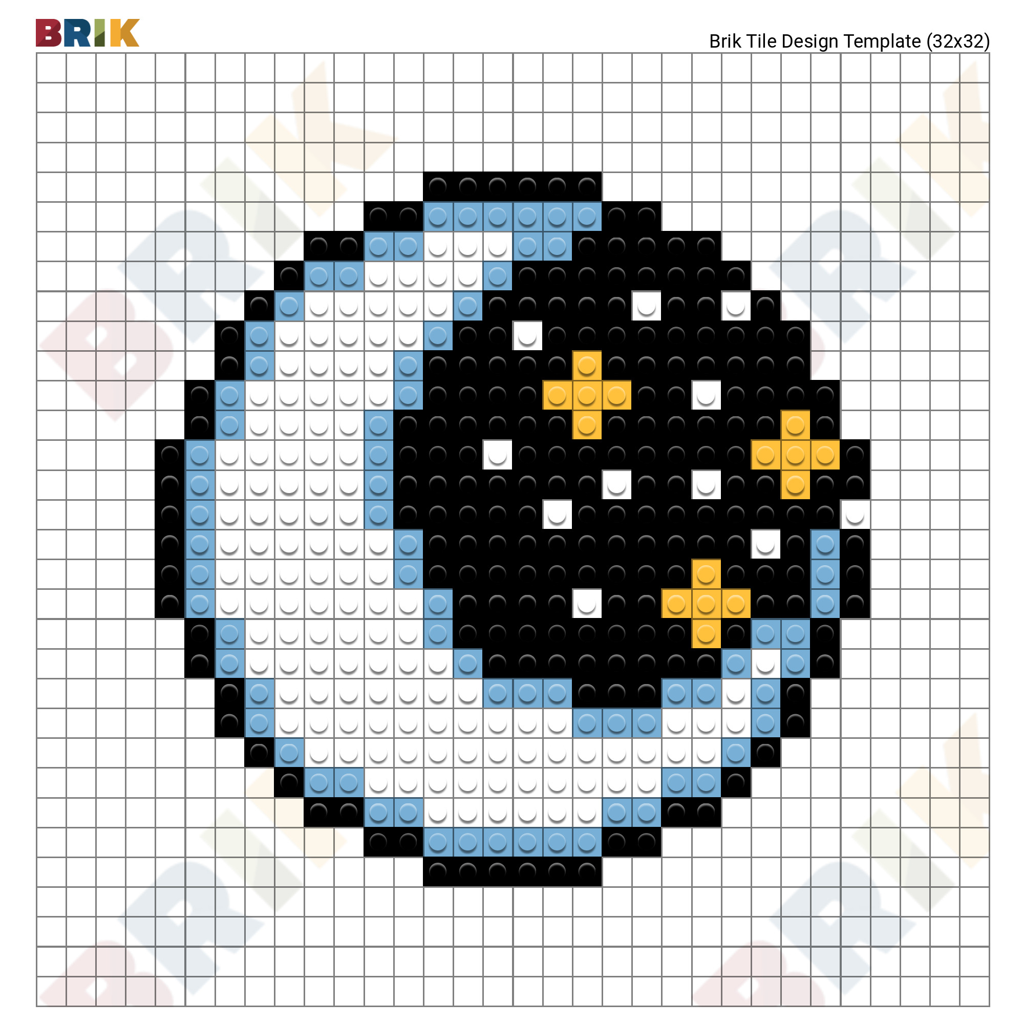 Moon Pixel Art Brik