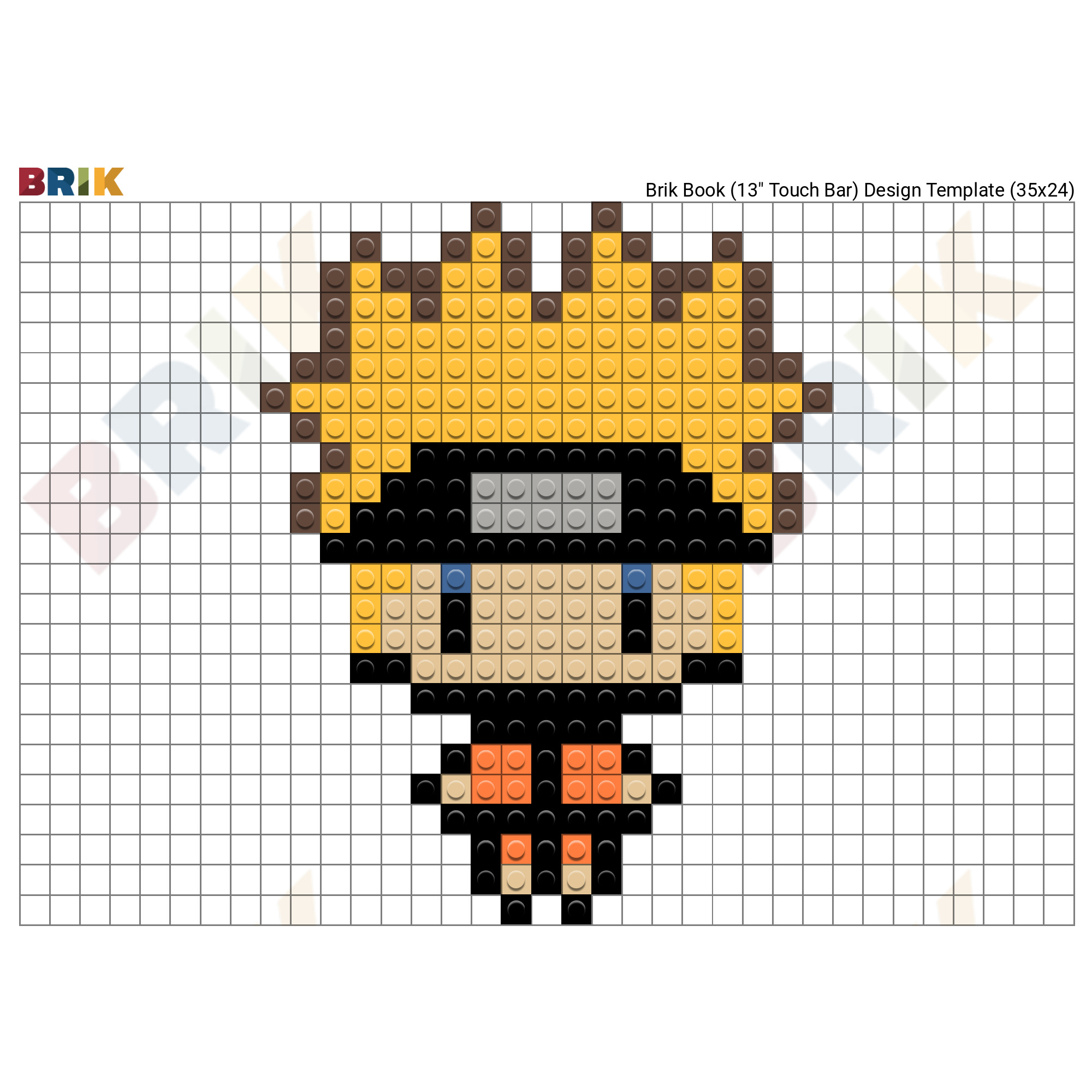 Uzumaki Naruto Pixel Art – BRIK