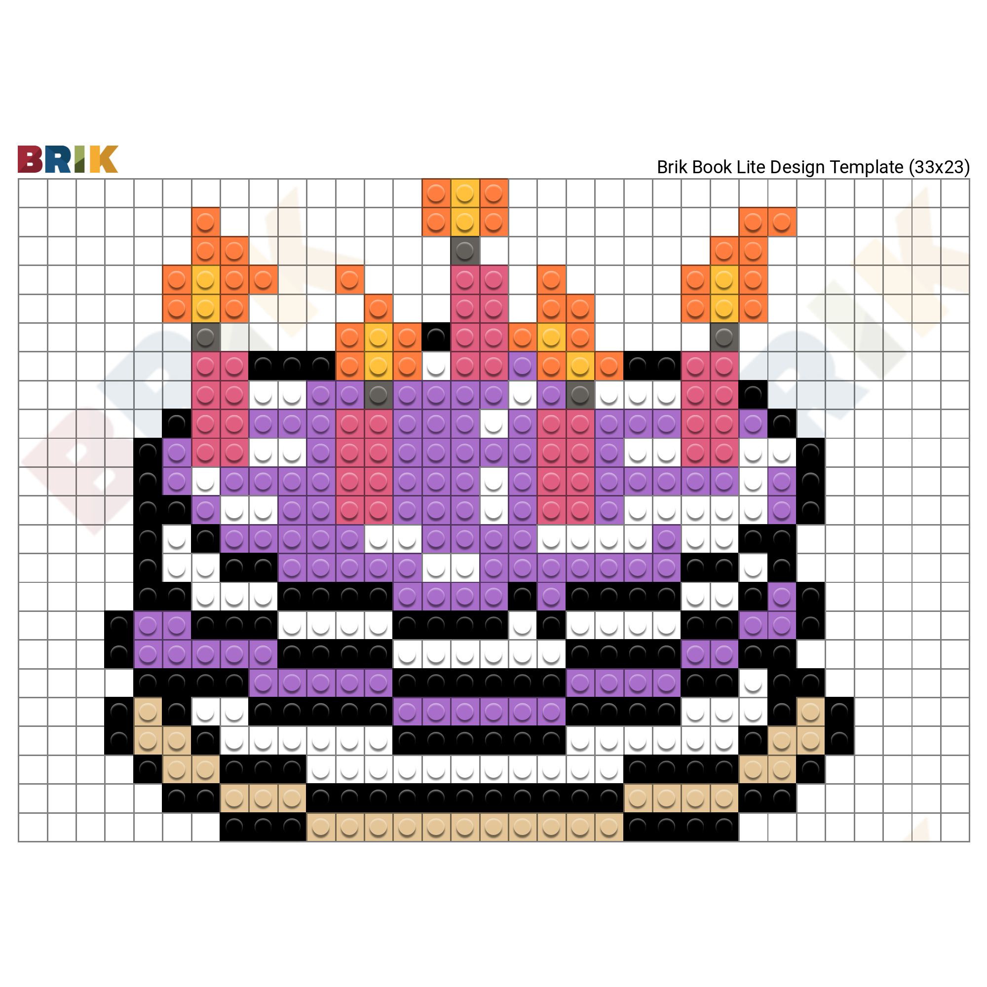 Cute Cake Pixel Art